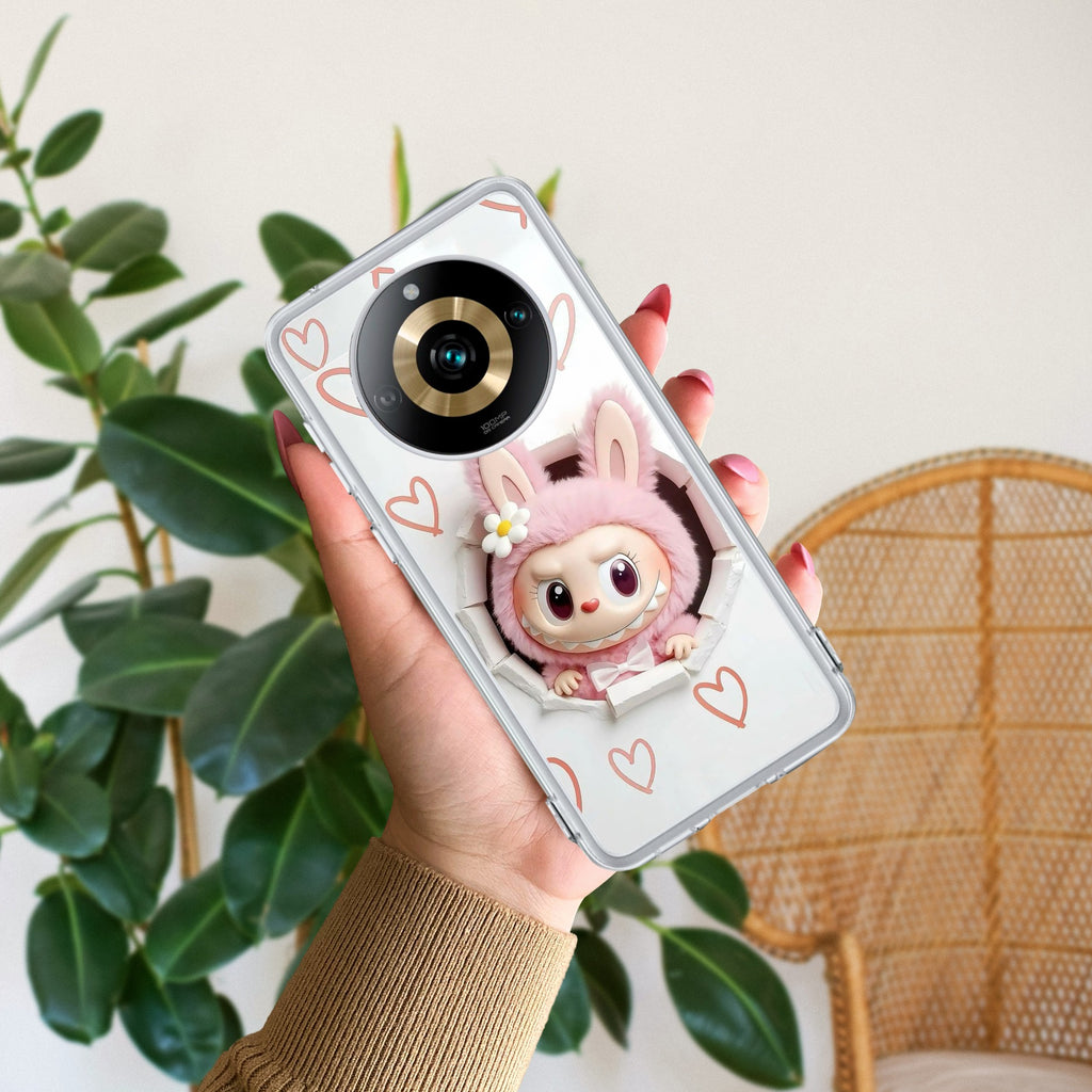 Labubu Trendy Anti Yelllow Case For Realme 11 Pro Plus 5G