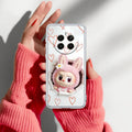 Labubu Trendy Transparent Silicon Case For Realme 12 Plus 5G