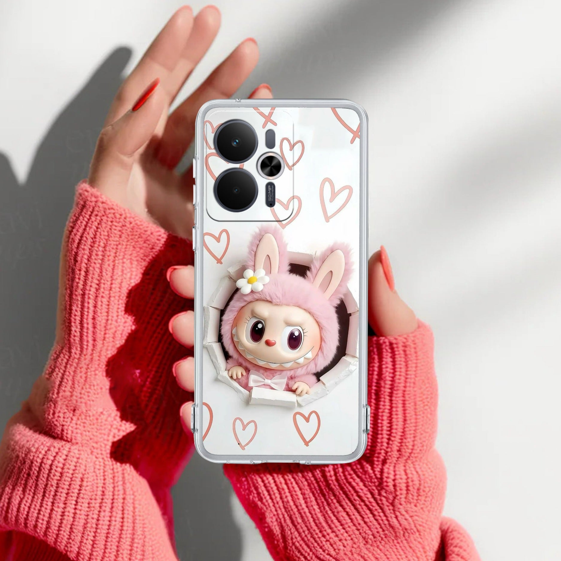Labubu Trendy Anti Yelllow Case For Realme 14T 5G