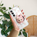 Labubu Trendy Transparent Silicon Case For Realme 14x 5G