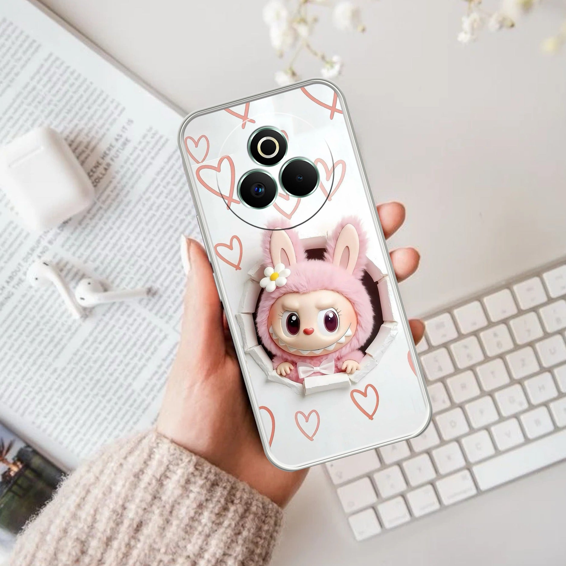 Labubu Trendy Anti Yelllow Case For Realme P3 Pro 5G