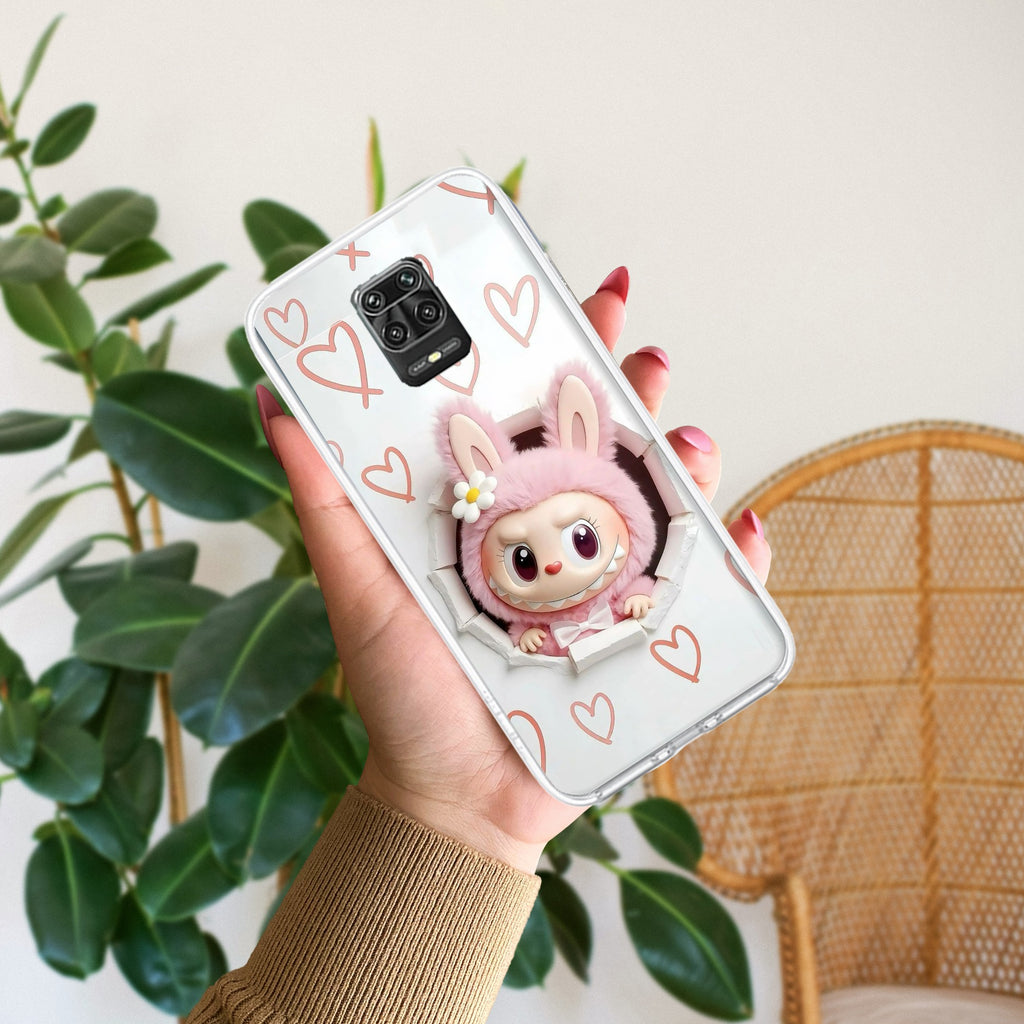 Labubu Trendy Anti Yellow Case For Redmi Note 9 Pro Max