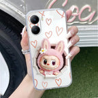 Labubu Trendy Transparent Silicon Case For Vivo X90 5G