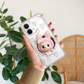 Labubu Trendy Transparent Silicon Case For Vivo T5X 5G