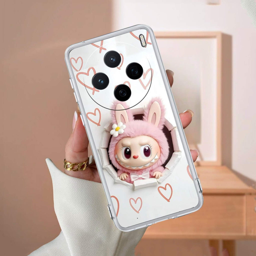 Labubu Trendy Transparent Silicon Case For Vivo