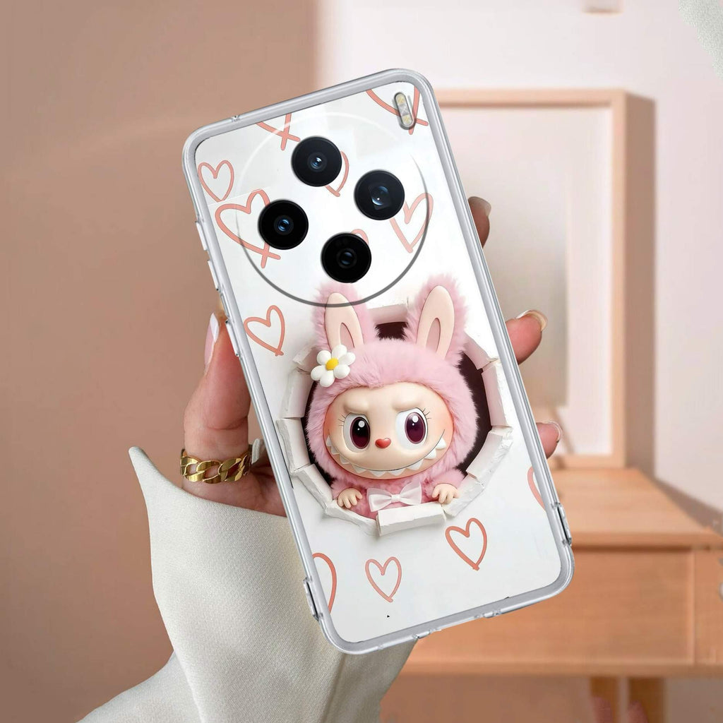 Labubu Trendy Transparent Silicon Case For Vivo