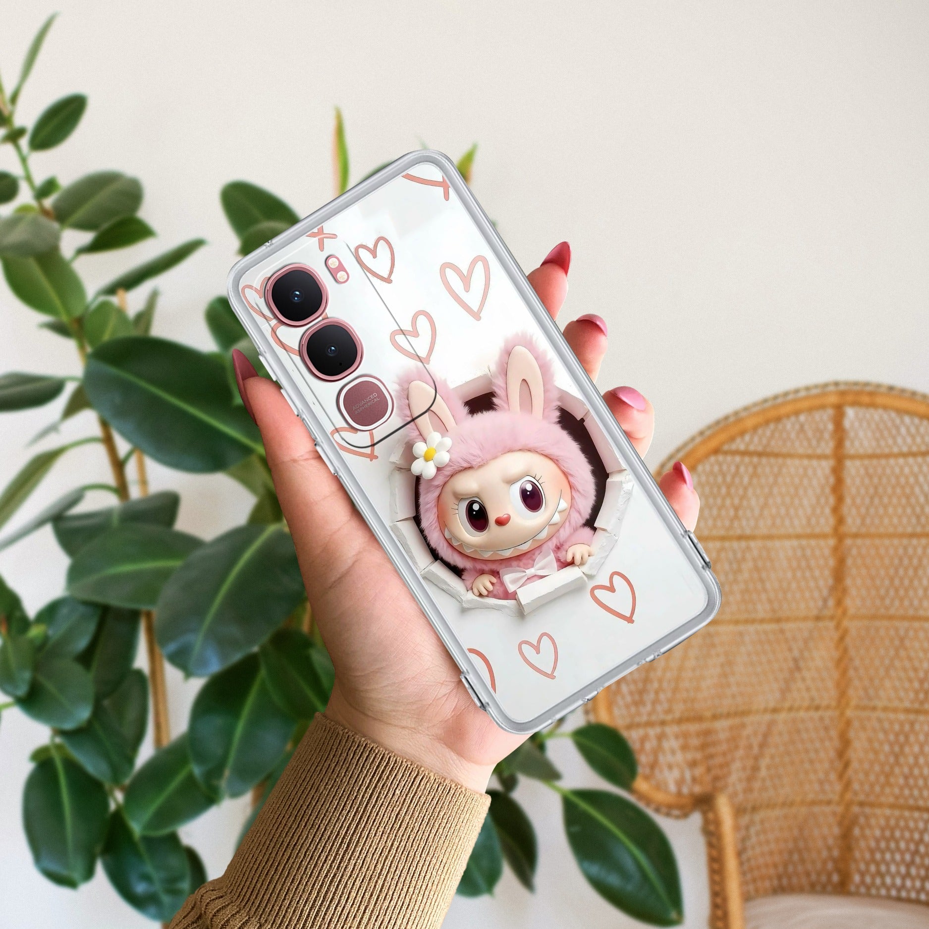 Labubu Trendy Anti Yellow Case For Vivo Y31 5G