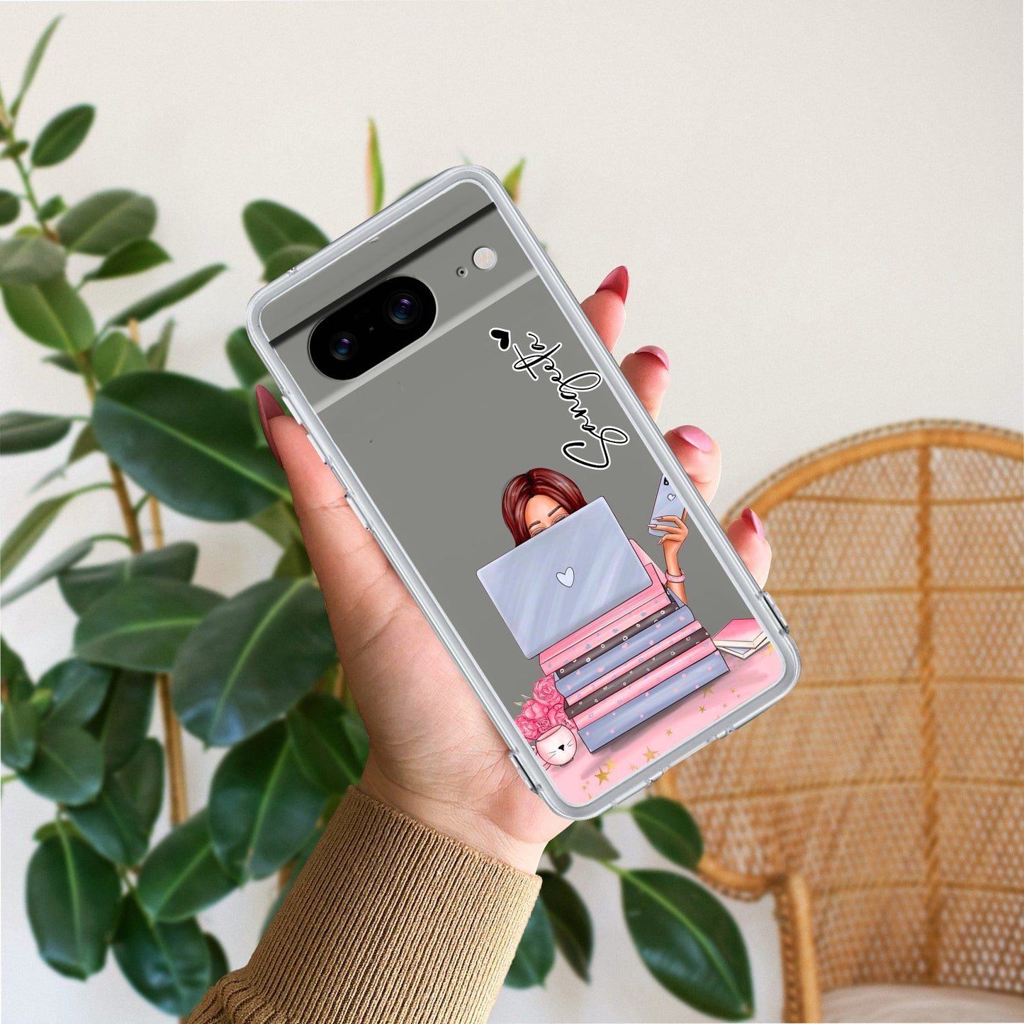 Lady Planner Customize Transparent Silicon Case For Google