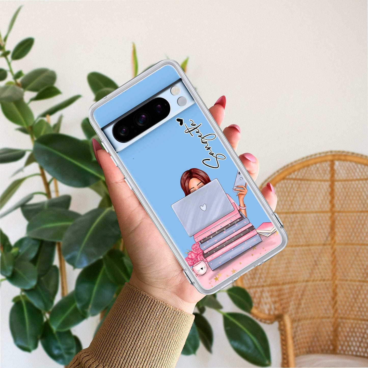 Lady Planner Customize Transparent Silicon Case For Google