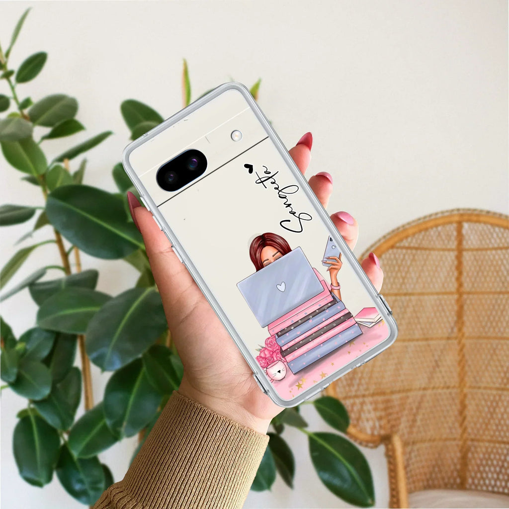 Lady Planner Customize Anti Yellow Case For Google Pixel 8a 5G