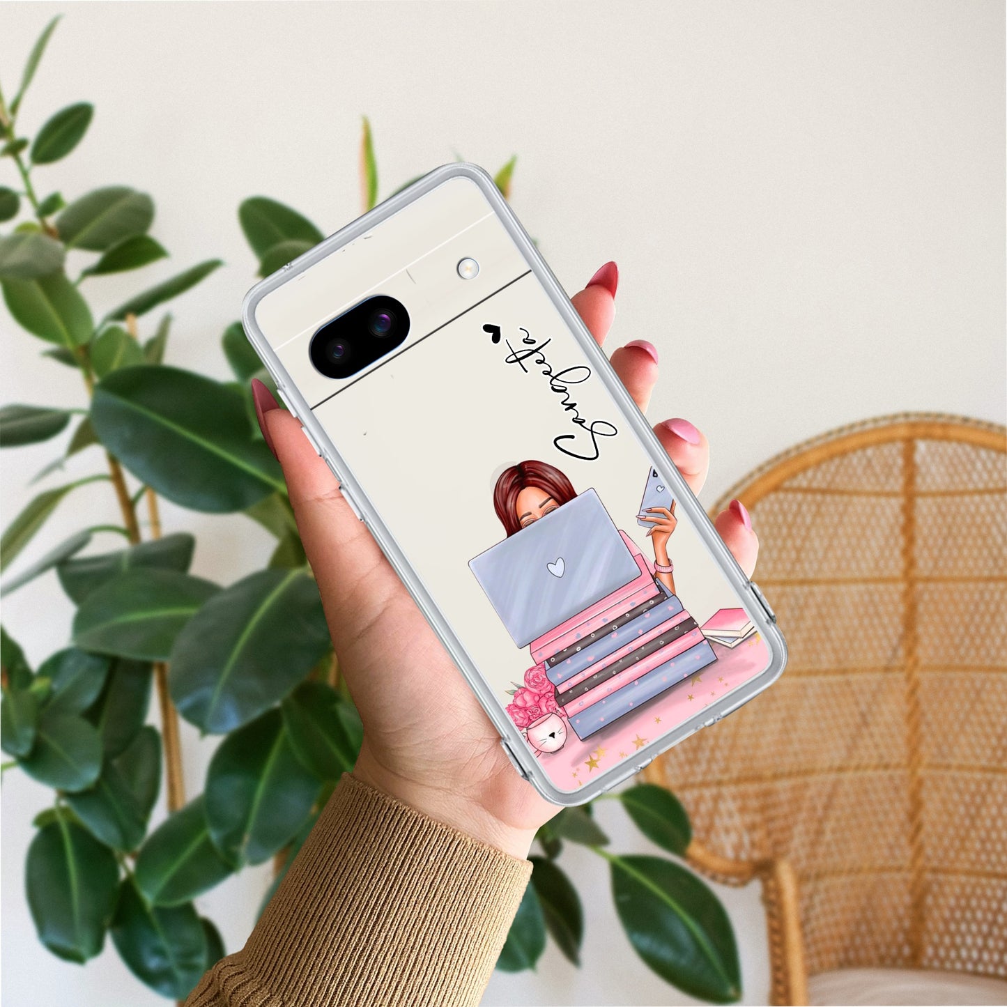 Lady Planner Customize Transparent Silicon Case For Google