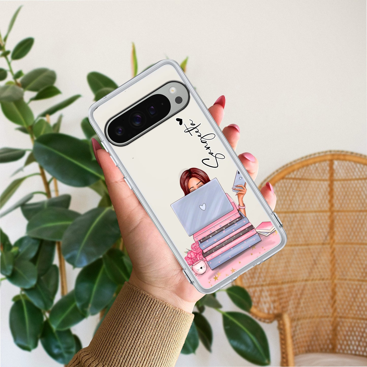 Lady Planner Customize Transparent Silicon Case For Google