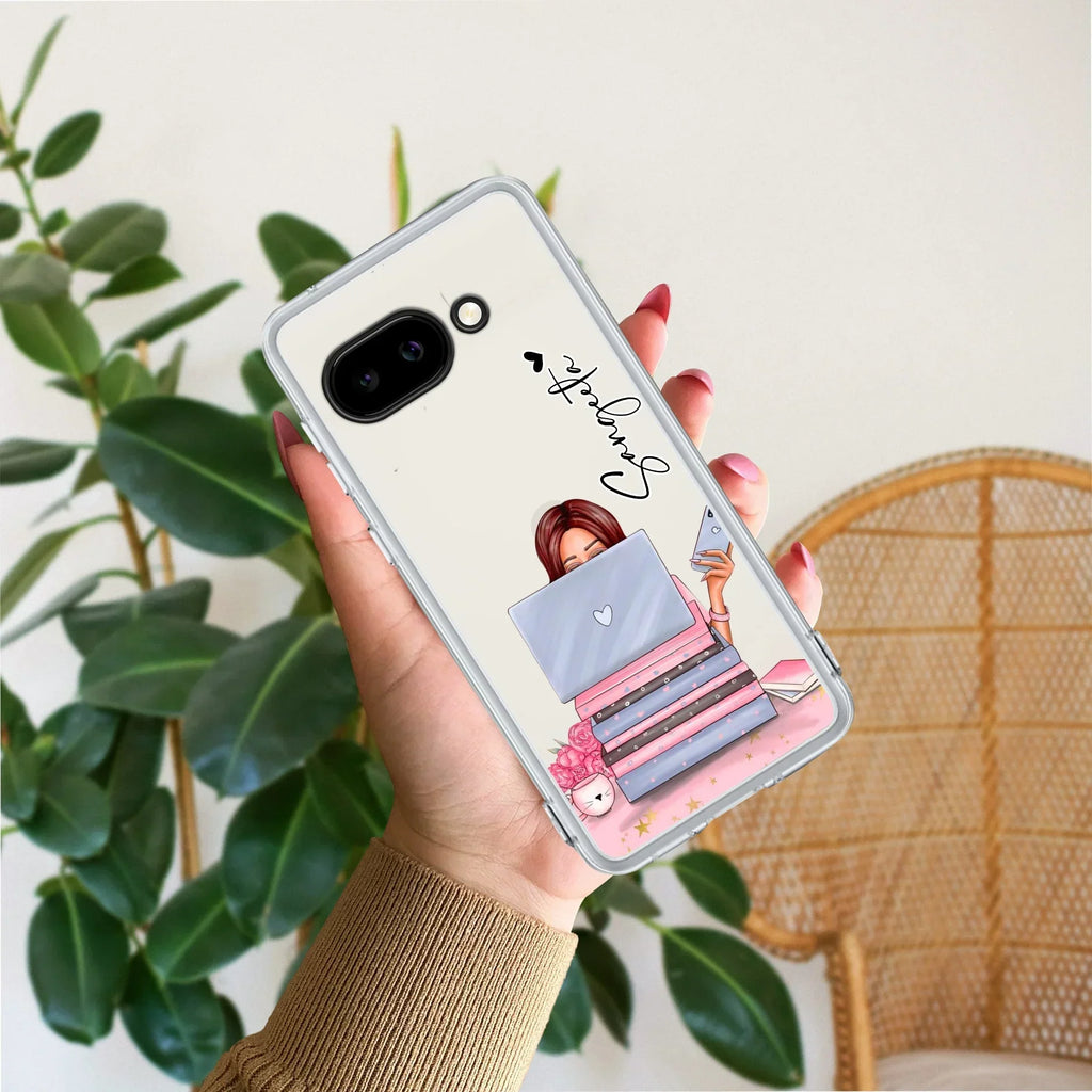 Lady Planner Customize Anti Yellow Case For Google Pixel 9a 5G