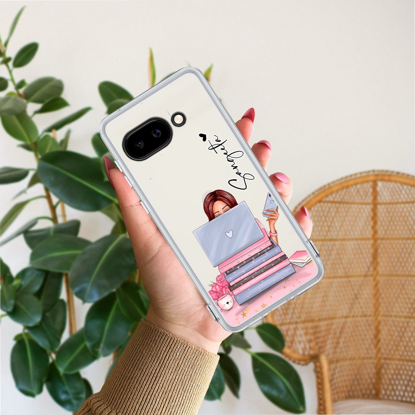 Lady Planner Customize Transparent Silicon Case For Google