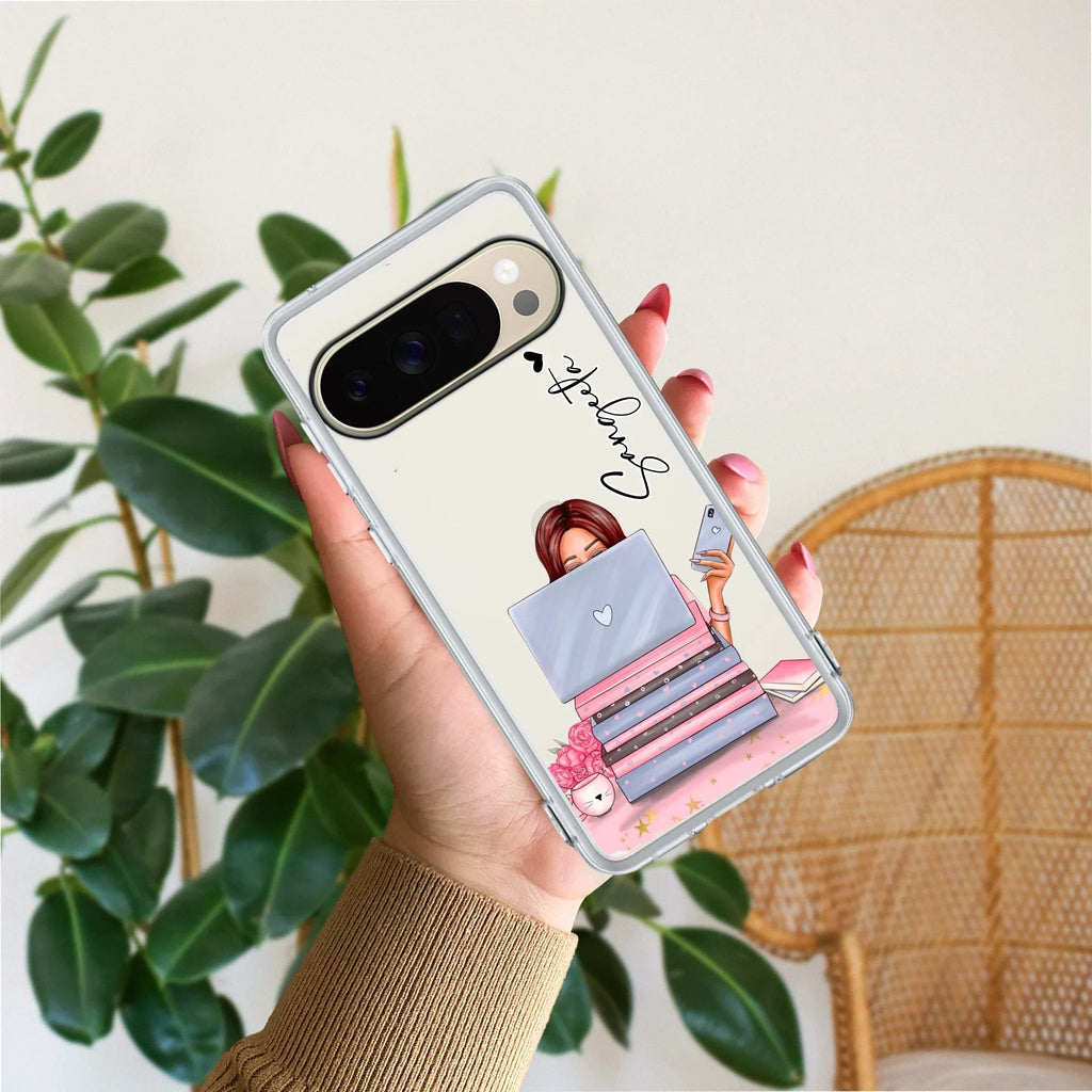 Lady Planner Customize Transparent Silicon Case For Google Pixel 10 Pro
