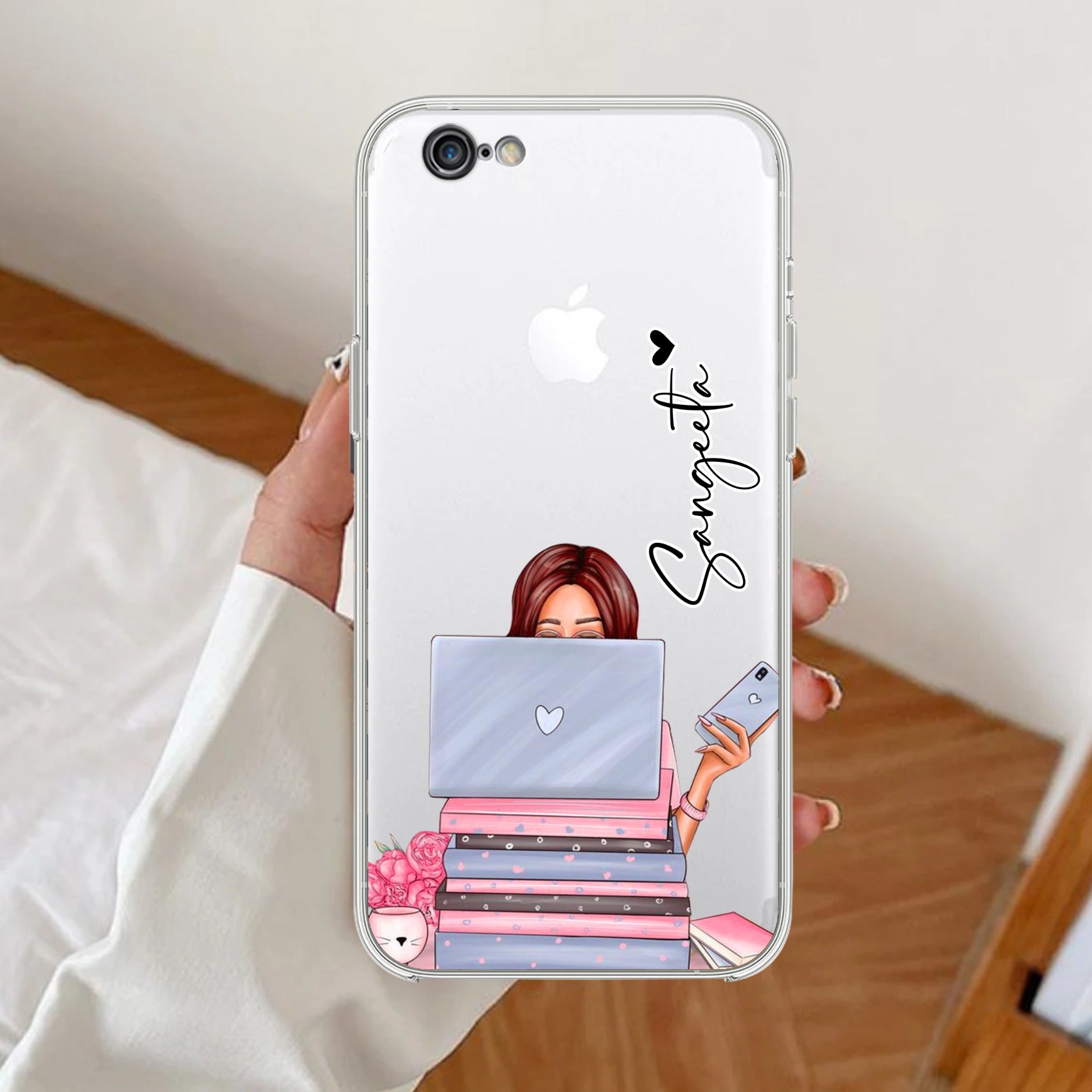 Lady Planner Customize Transparent Silicon Case For iPhone
