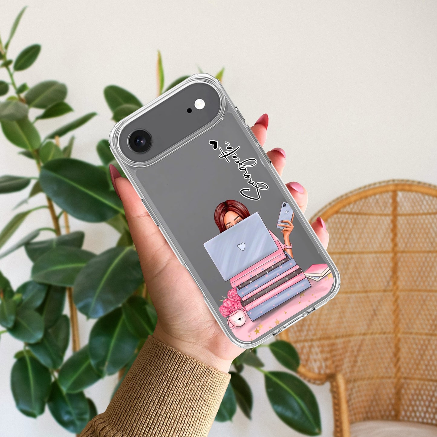 Lady Planner Customize Transparent Silicon Case For iPhone