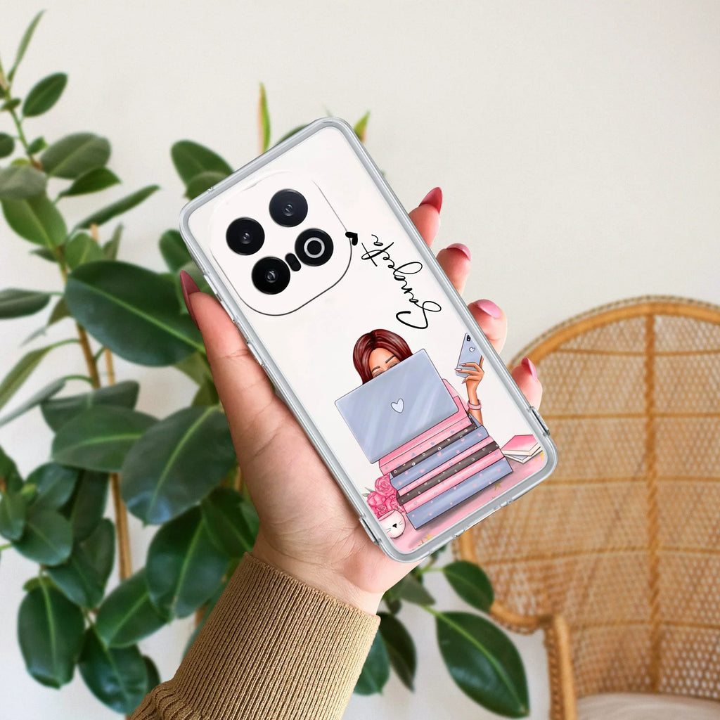 Lady Planner Customize Transparent Silicon Case For iQOO 13 5G