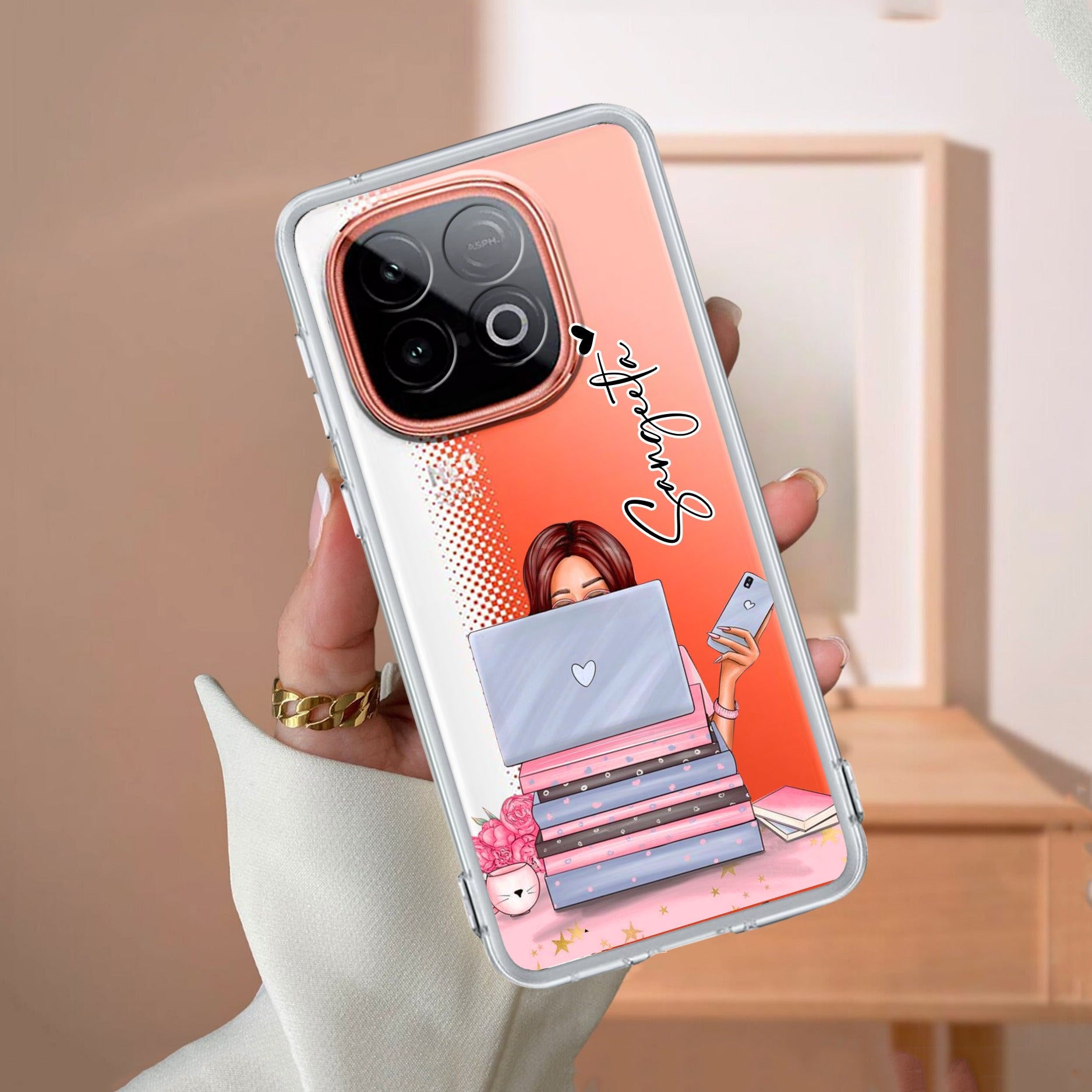 Lady Planner Customize Transparent Silicon Case For iQOO Neo 10 5G