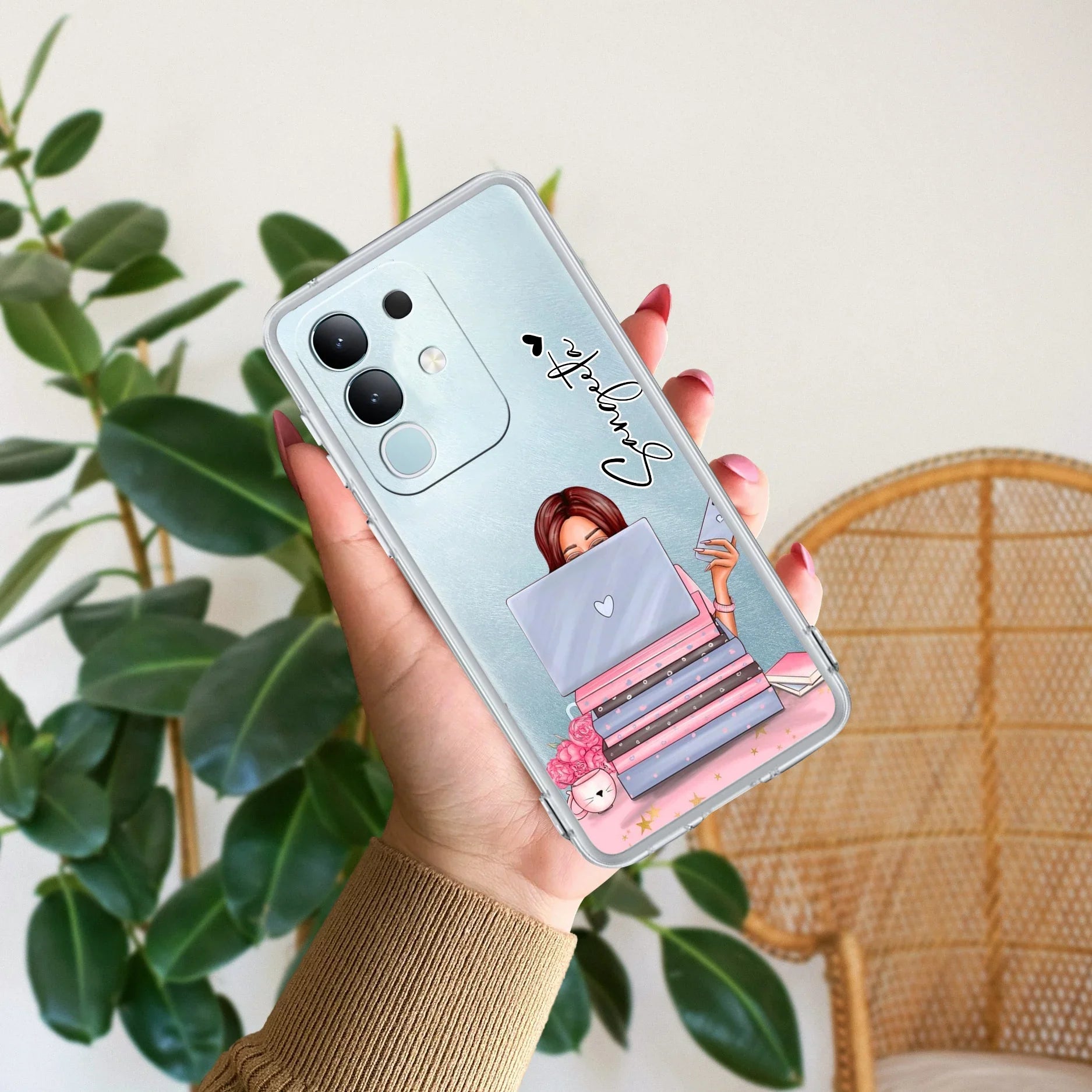 Lady Planner Customize Transparent Silicon Case For iQOO Z7 5G