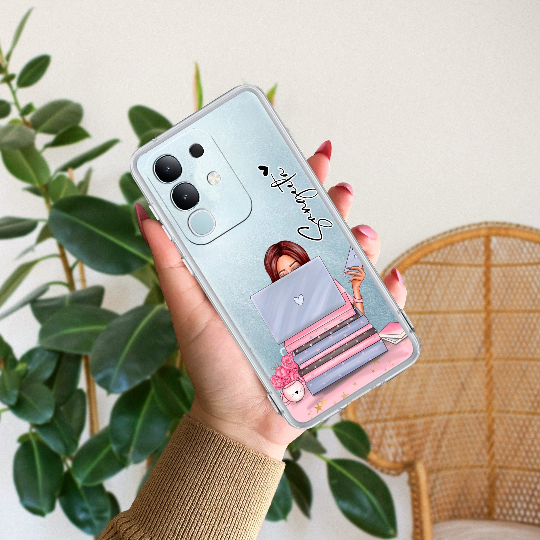 Lady Planner Customize Transparent Silicon Case For iQOO Z10x 5G