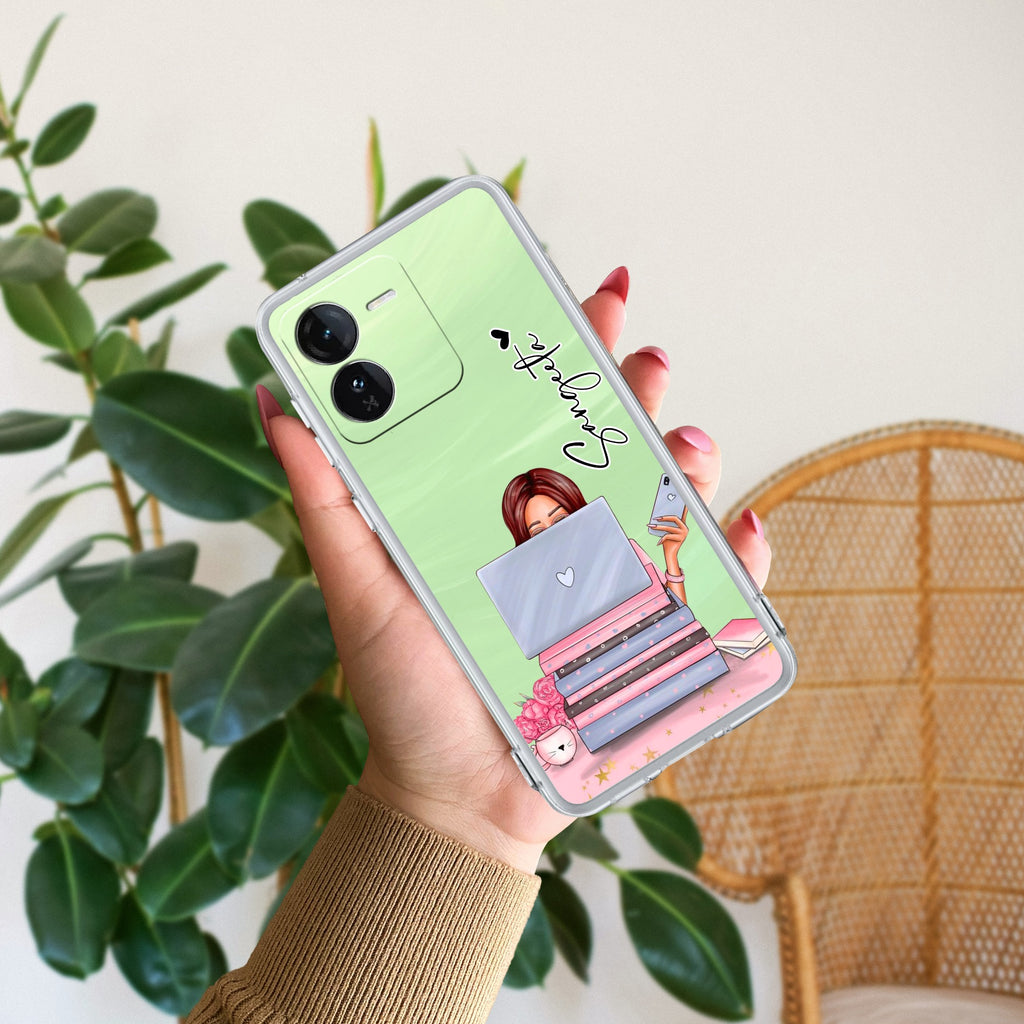 Lady Planner Customize Transparent Silicon Case For iQOO Z9 5G