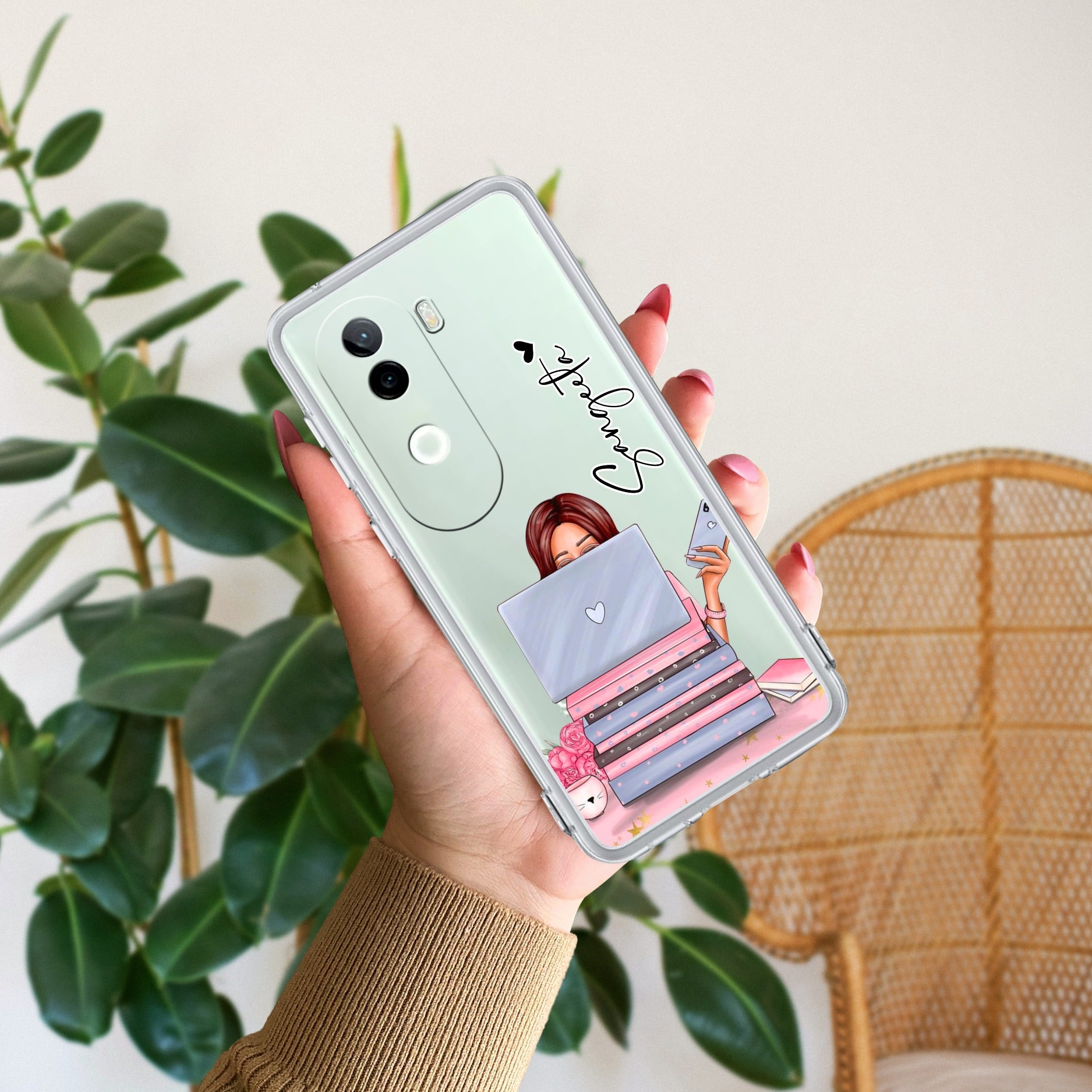 Lady Planner Customize Transparent Silicon Case For Vivo V40e 5G