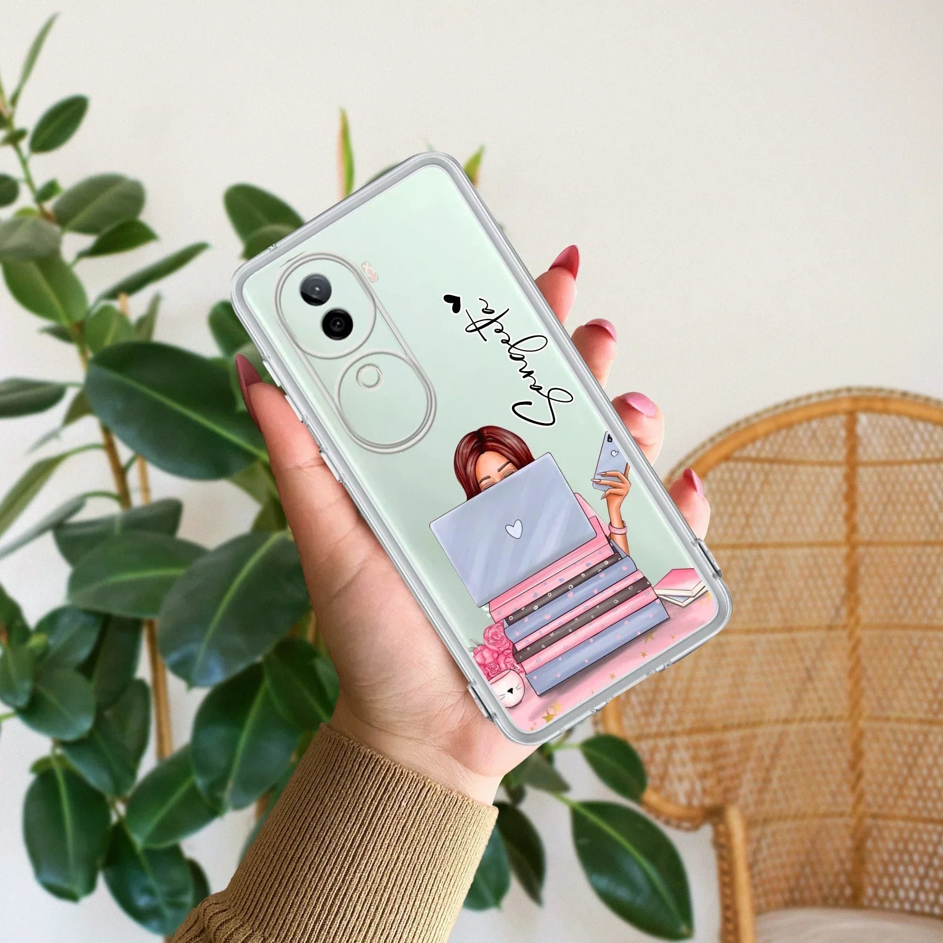 Lady Planner Customize Transparent Silicon Case For Vivo T3X 5G