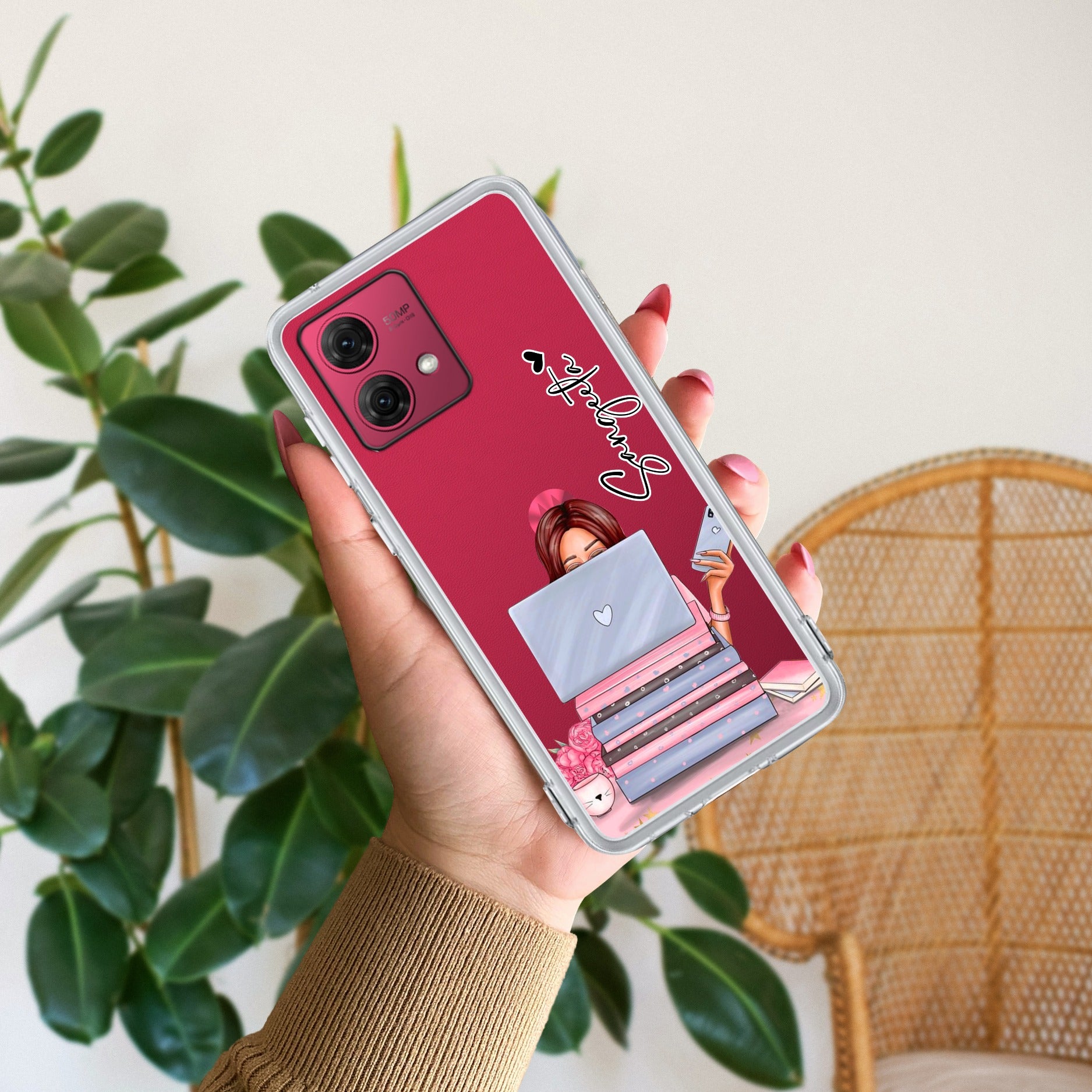 Lady Planner Customize Anti Yellow Case For Motorola G84 5G