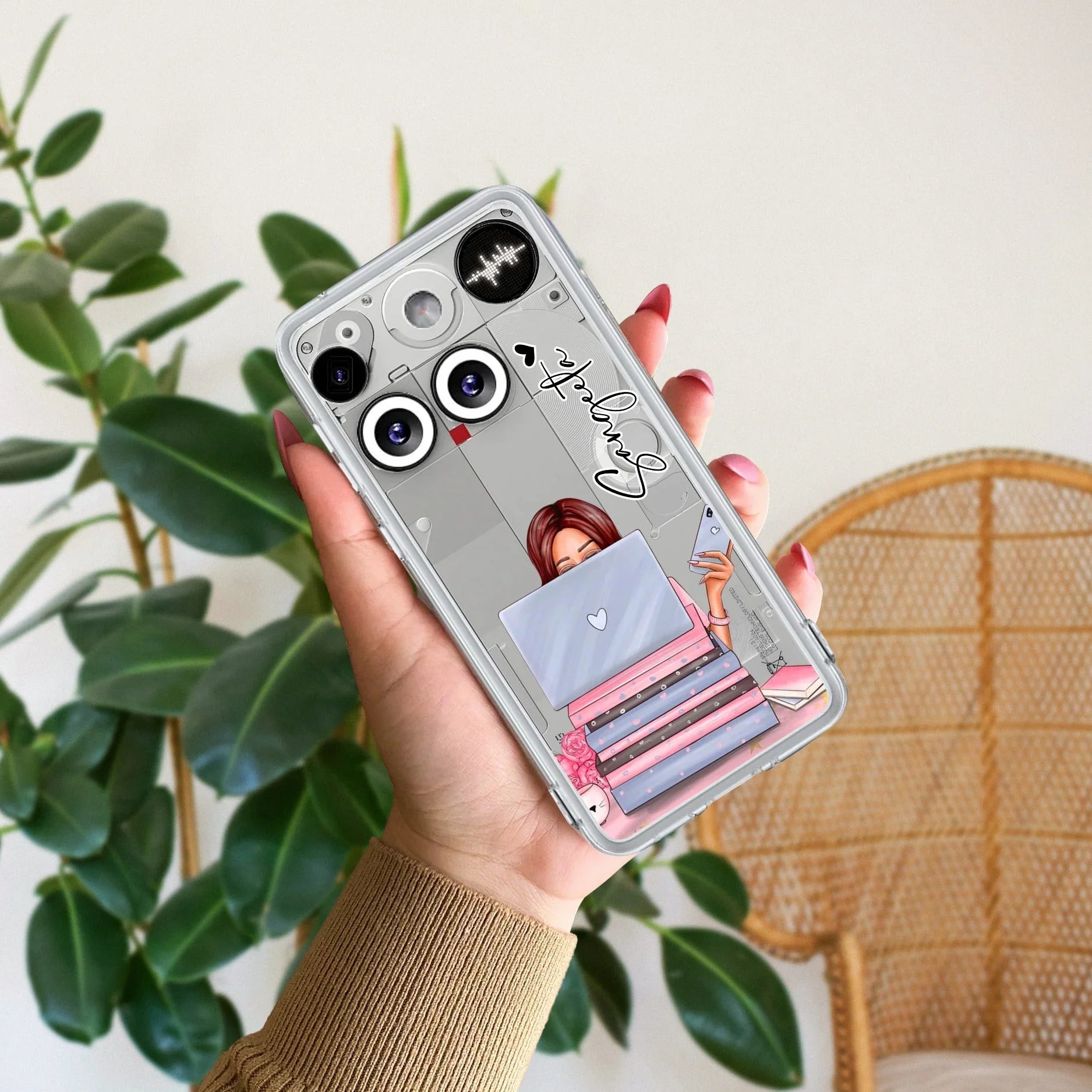 Lady Planner Customize Transparent Silicon Case For Nothing - ShopOnCliQ