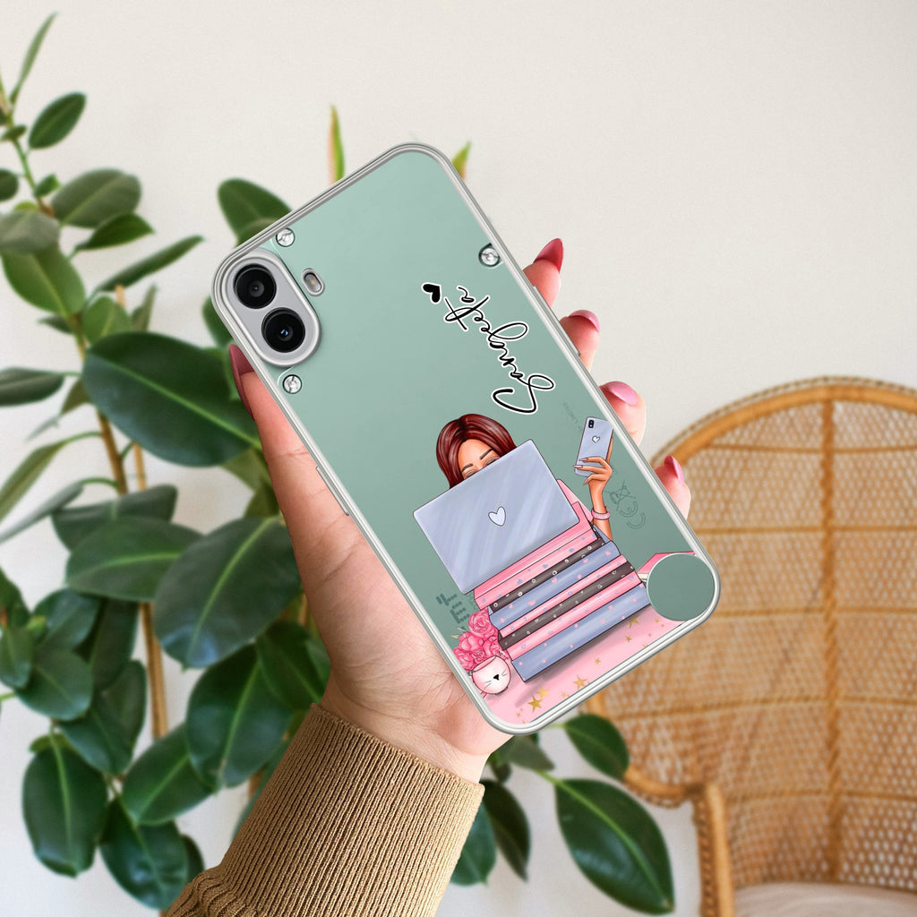 Lady Planner Customize Anti Yellow Case For CMF Nothing Phone 1 5G