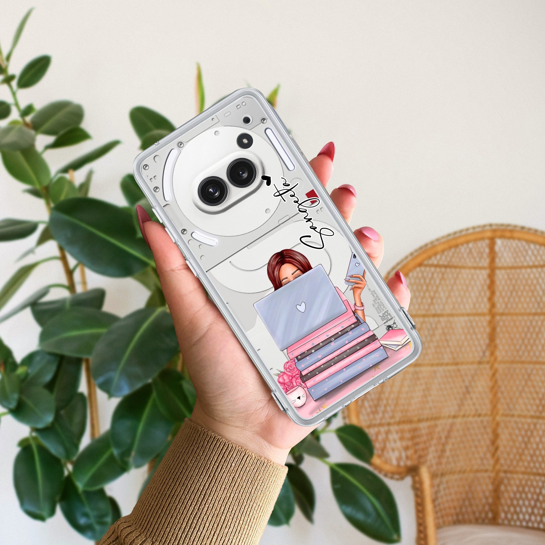 Lady Planner Customize Transparent Silicon Case For Nothing Phone 2a Plus