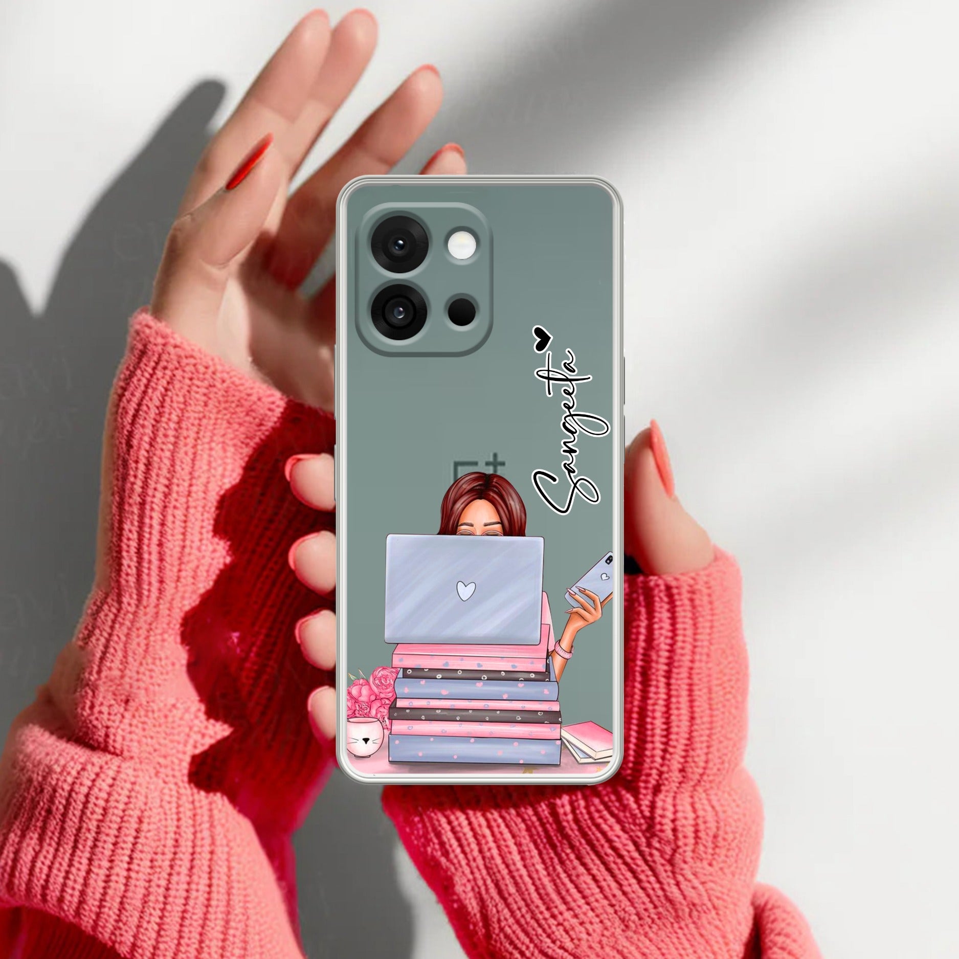Lady Planner Customize Transparent Silicon Case For OnePlus 13s 5G