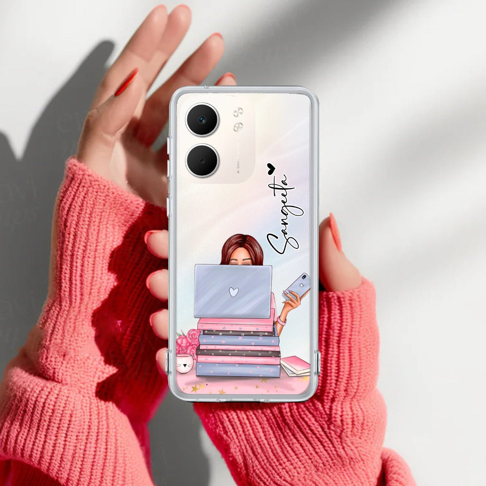 Lady Planner Customize Transparent Silicon Case For Oppo