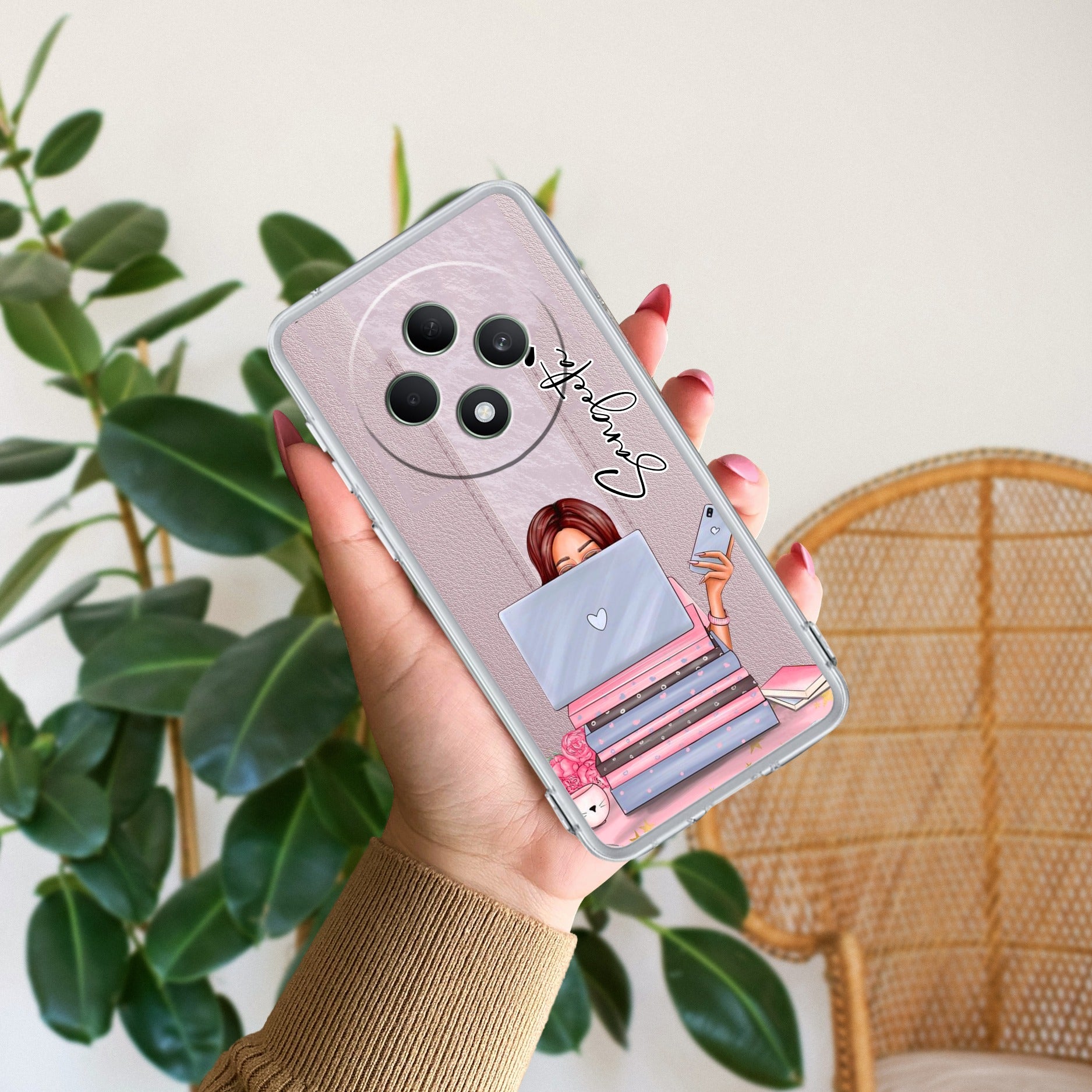 Lady Planner Customize Transparent Silicon Case For Oppo F27 Pro Plus 5G