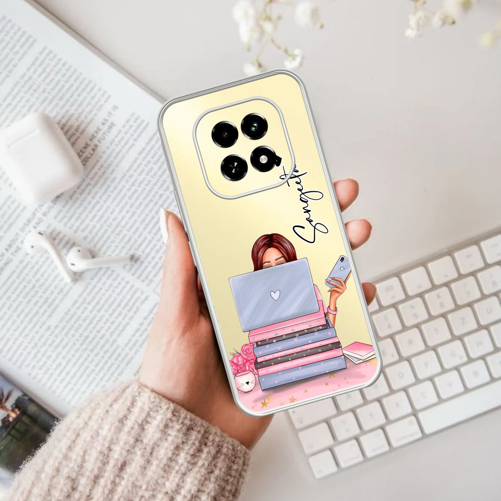 Lady Planner Customize Anti Yellow Case For Oppo F29 5G