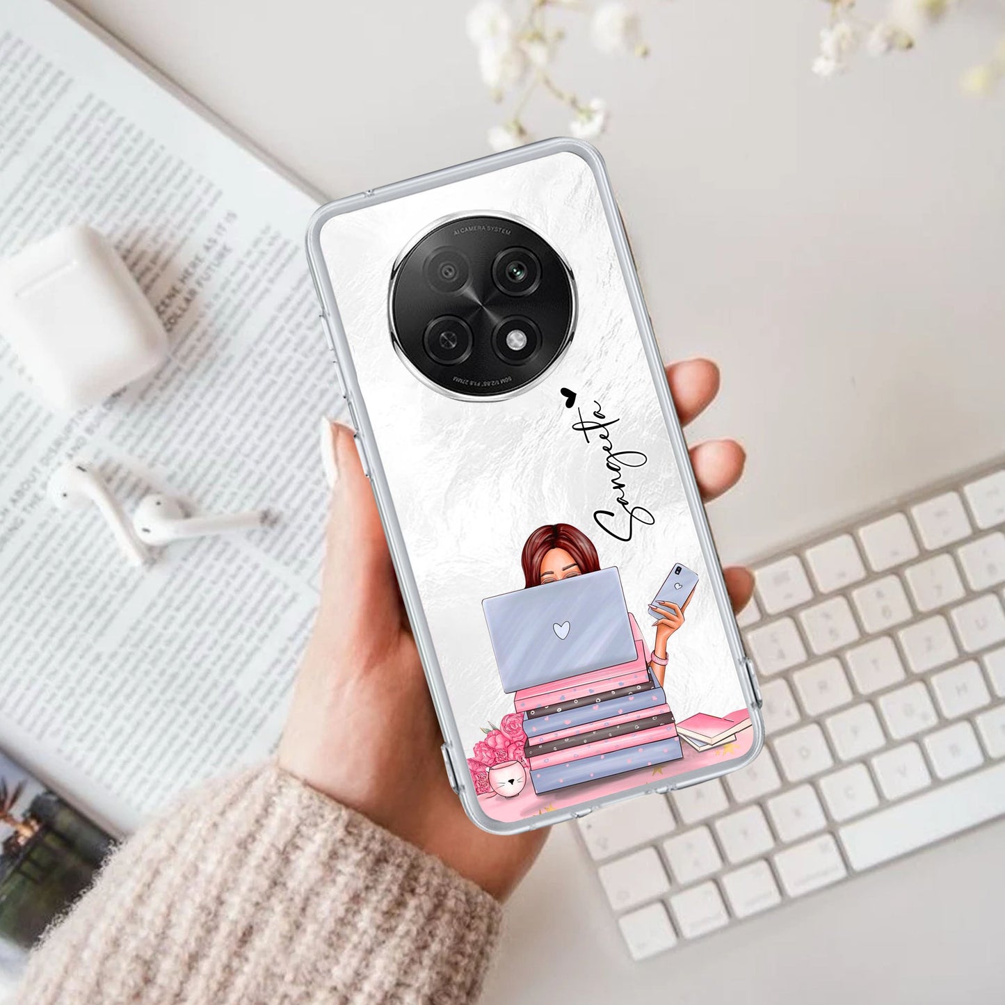 Lady Planner Customize Transparent Silicon Case For Oppo