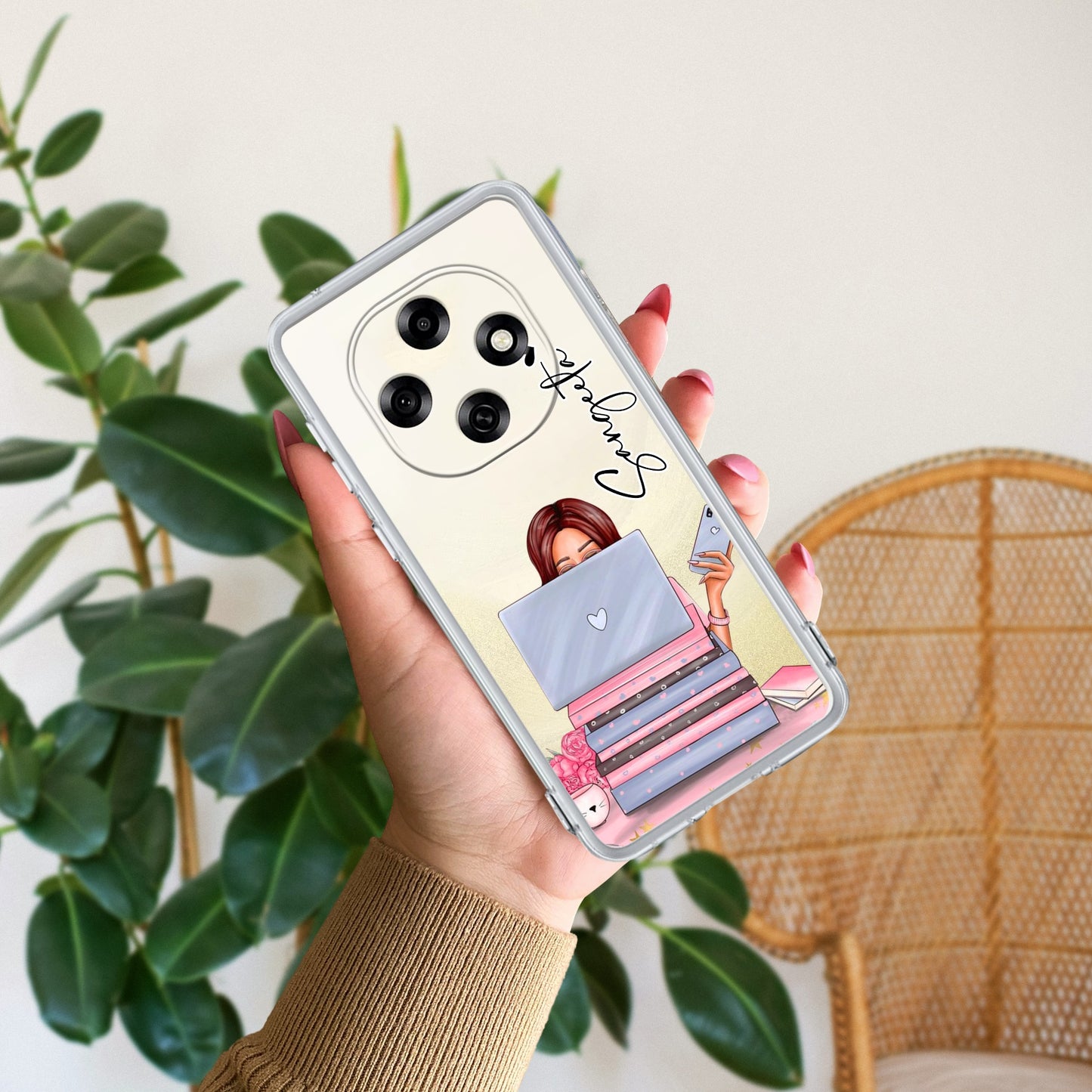 Lady Planner Customize Transparent Silicon Case For Oppo