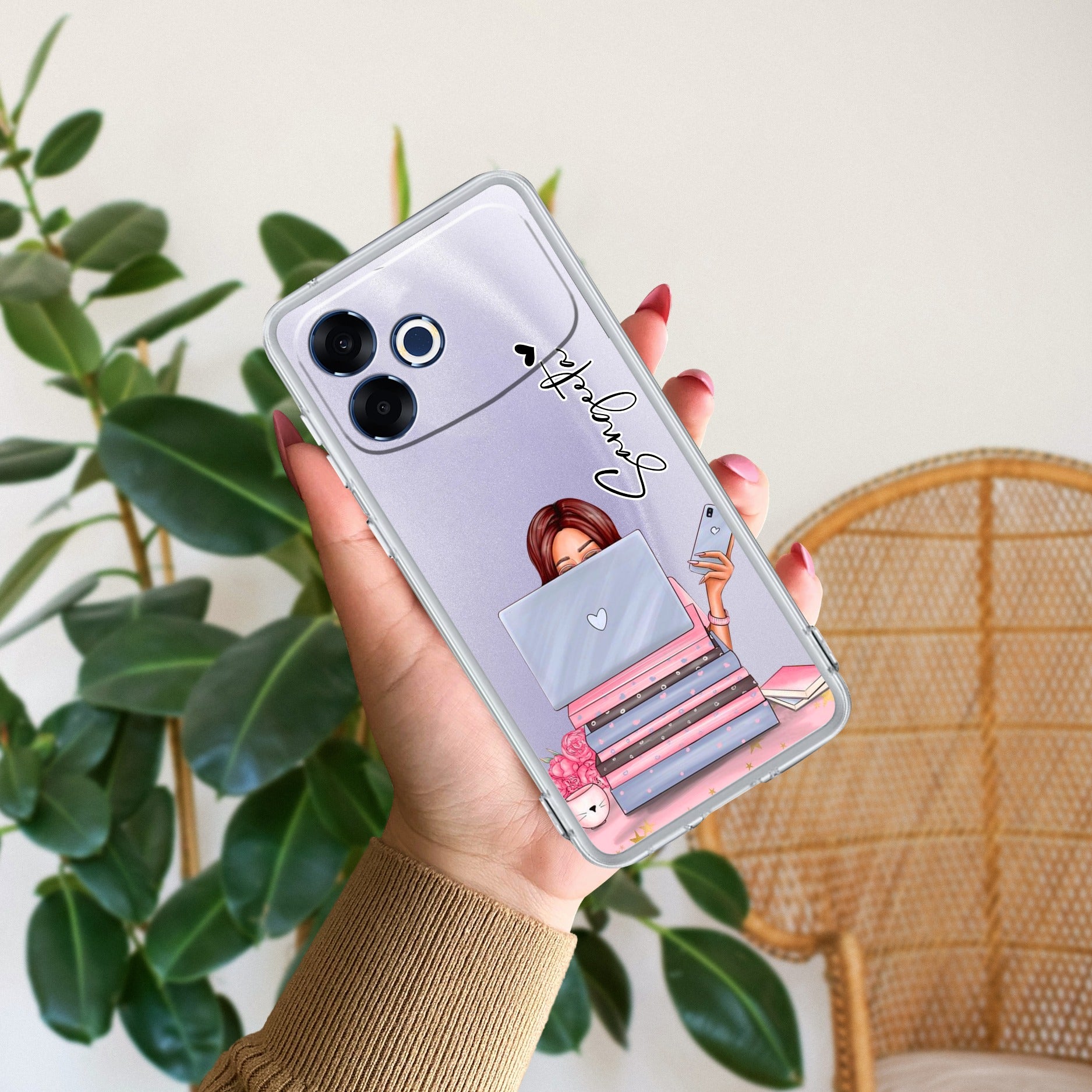 Lady Planner Customize Transparent Silicon Case For Oppo F33 Pro 5G