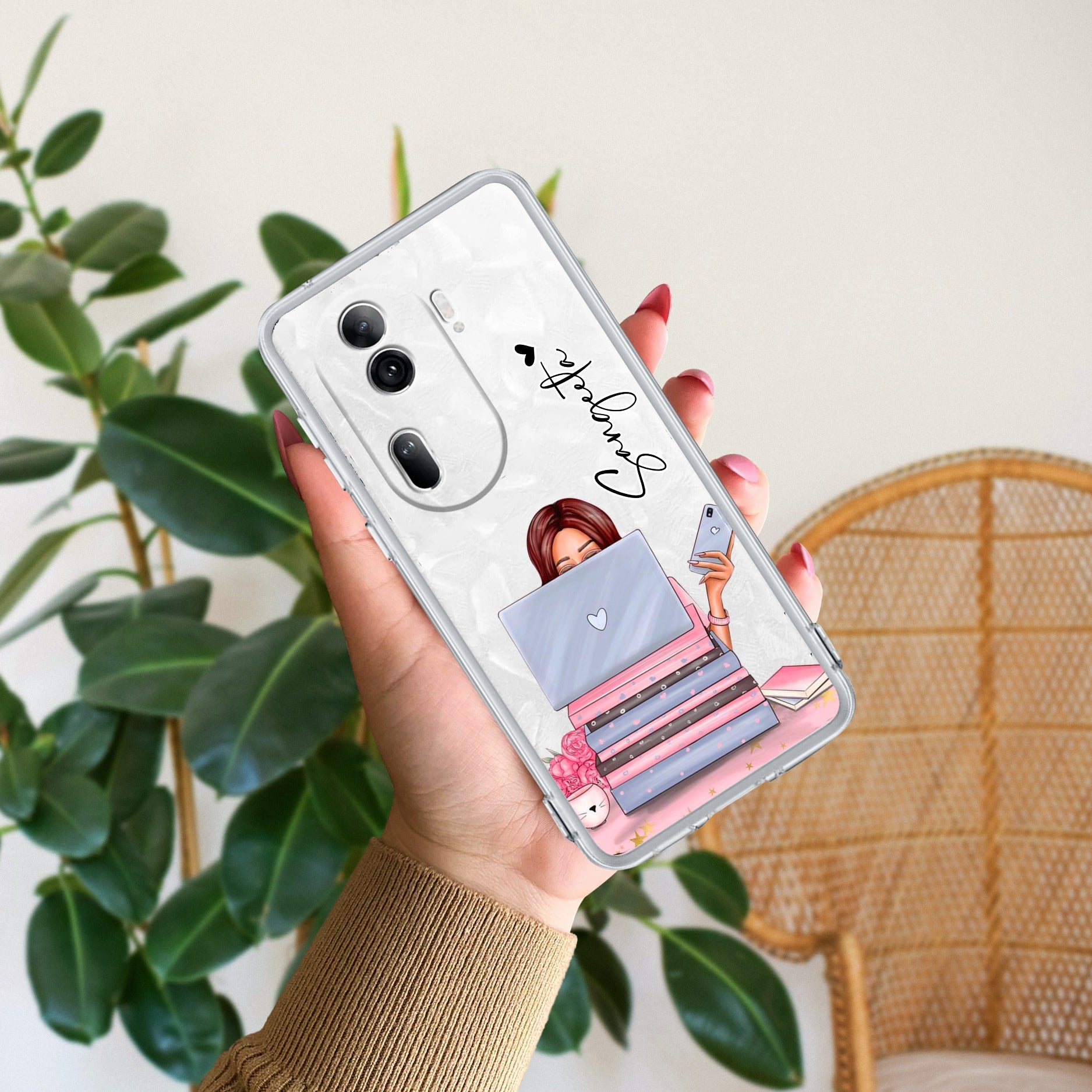 Lady Planner Customize Transparent Silicon Case For Oppo Reno 11 Pro 5G