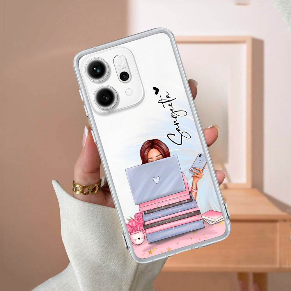 Lady Planner Customize Transparent Silicon Case For Oppo