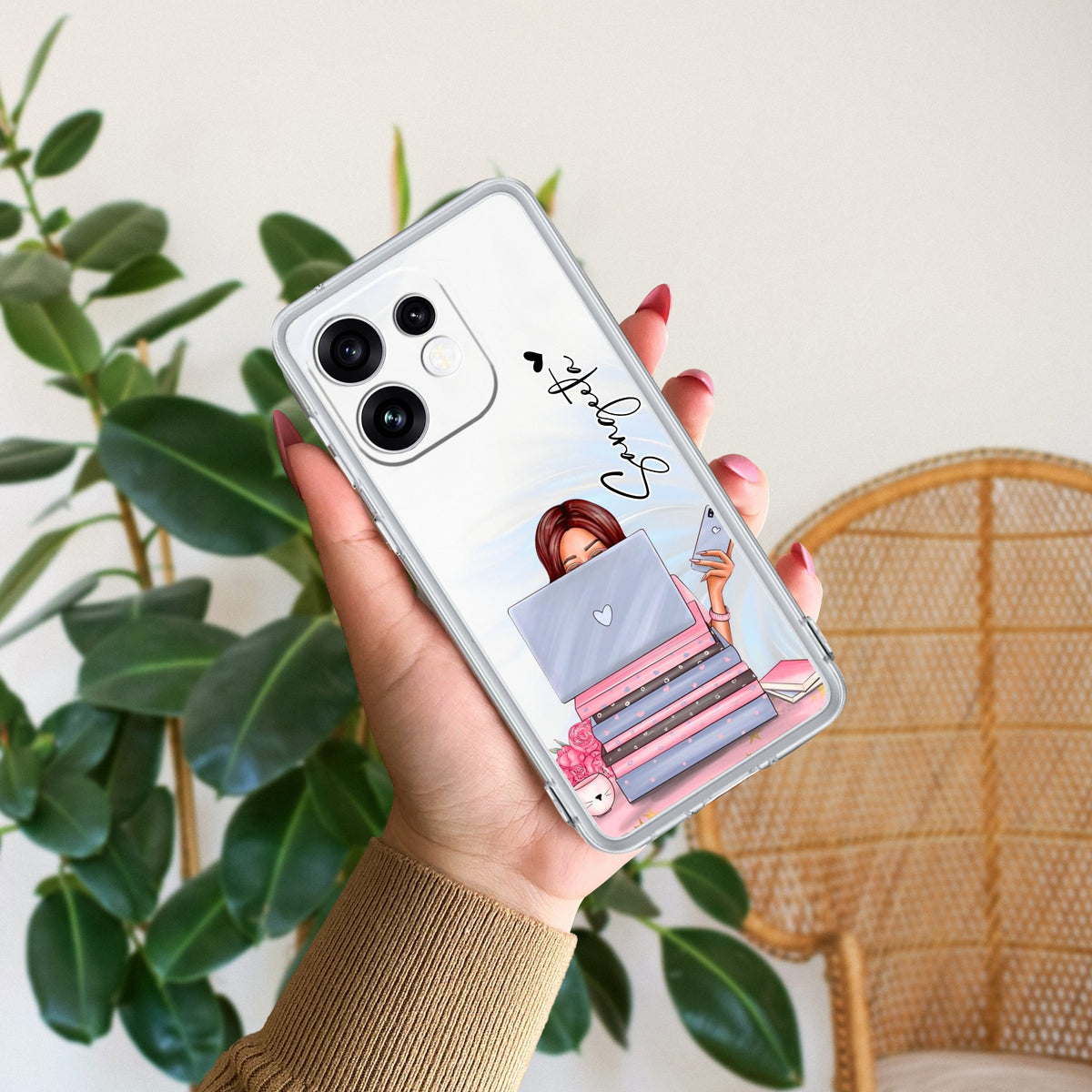 Lady Planner Customize Anti Yellow Case For Oppo Reno 16 5G