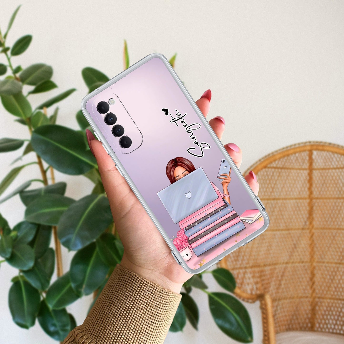 Lady Planner Customize Transparent Silicon Case For Oppo