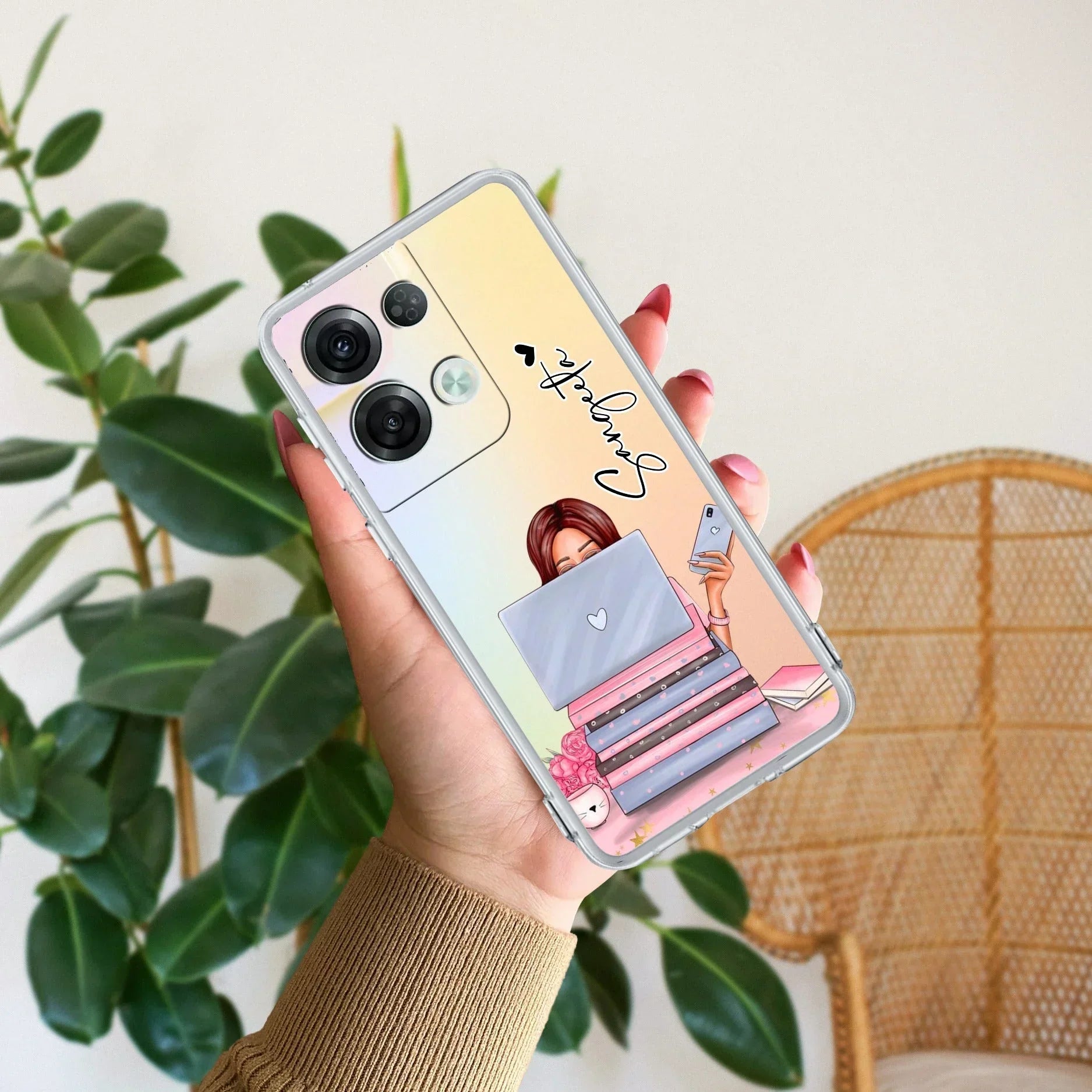 Lady Planner Customize Anti Yellow Case For Oppo Reno 8 Pro 5G