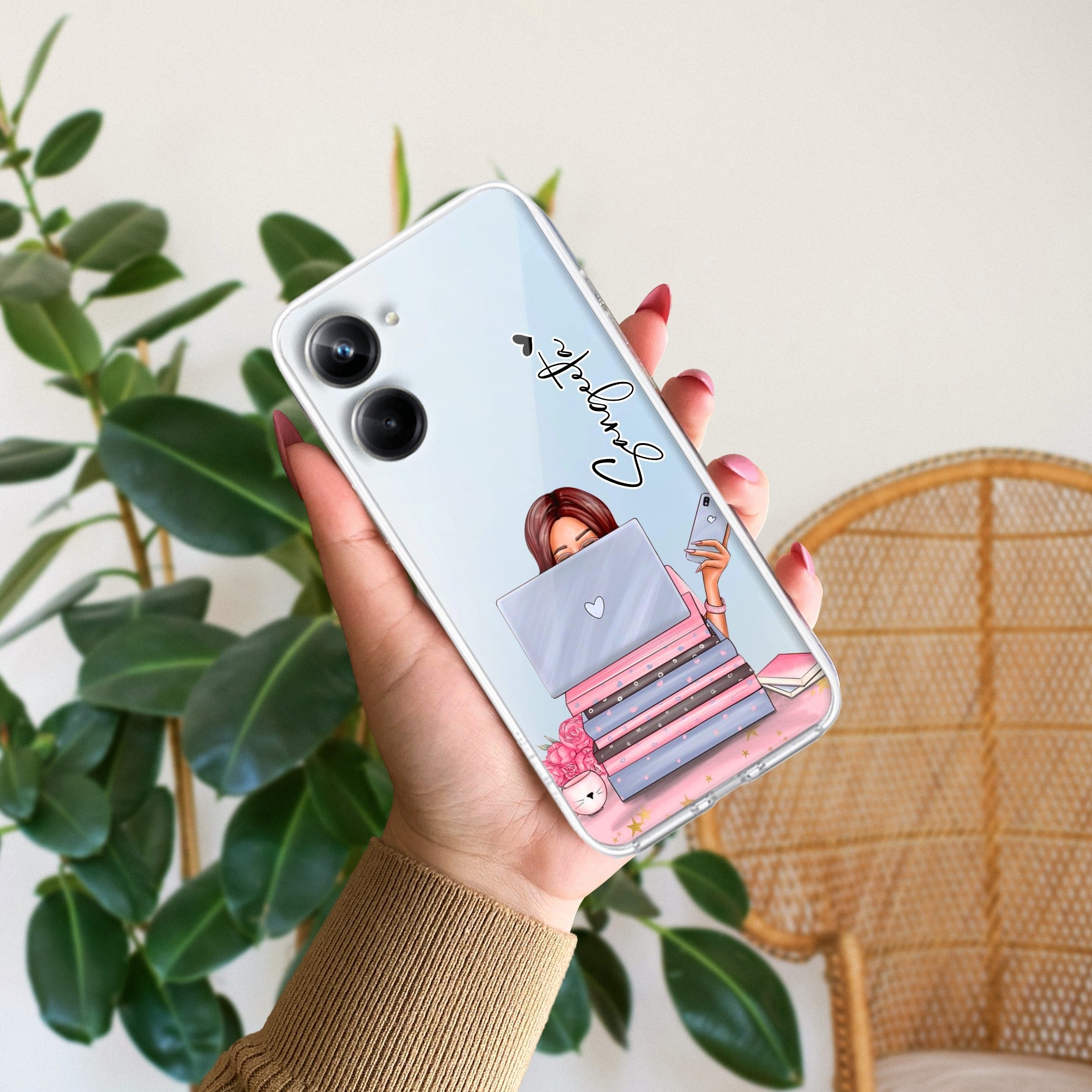 Lady Planner Customize Anti Yelllow Case For Realme 10 Pro 5G