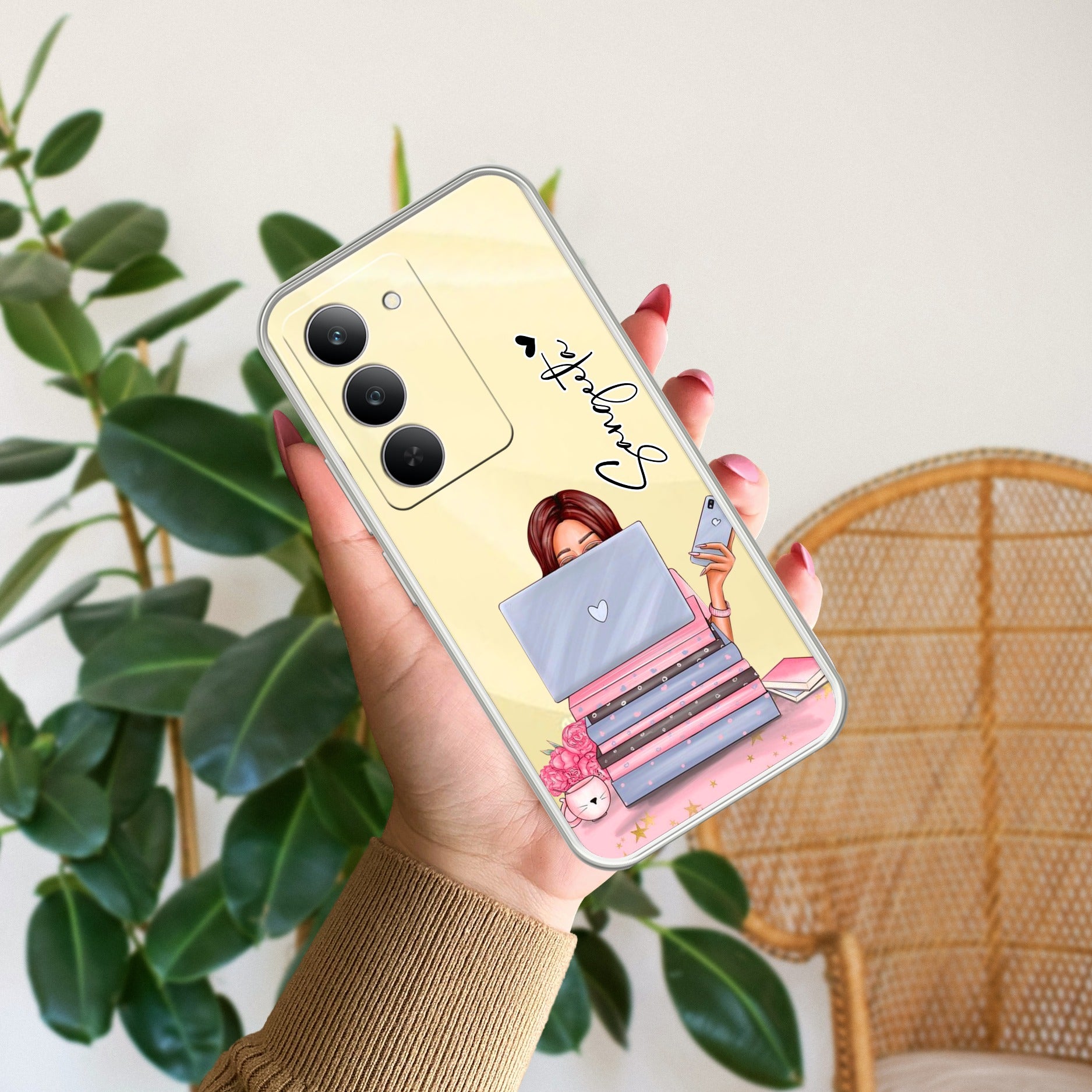 Lady Planner Customize Transparent Silicon Case For Realme 14x 5G