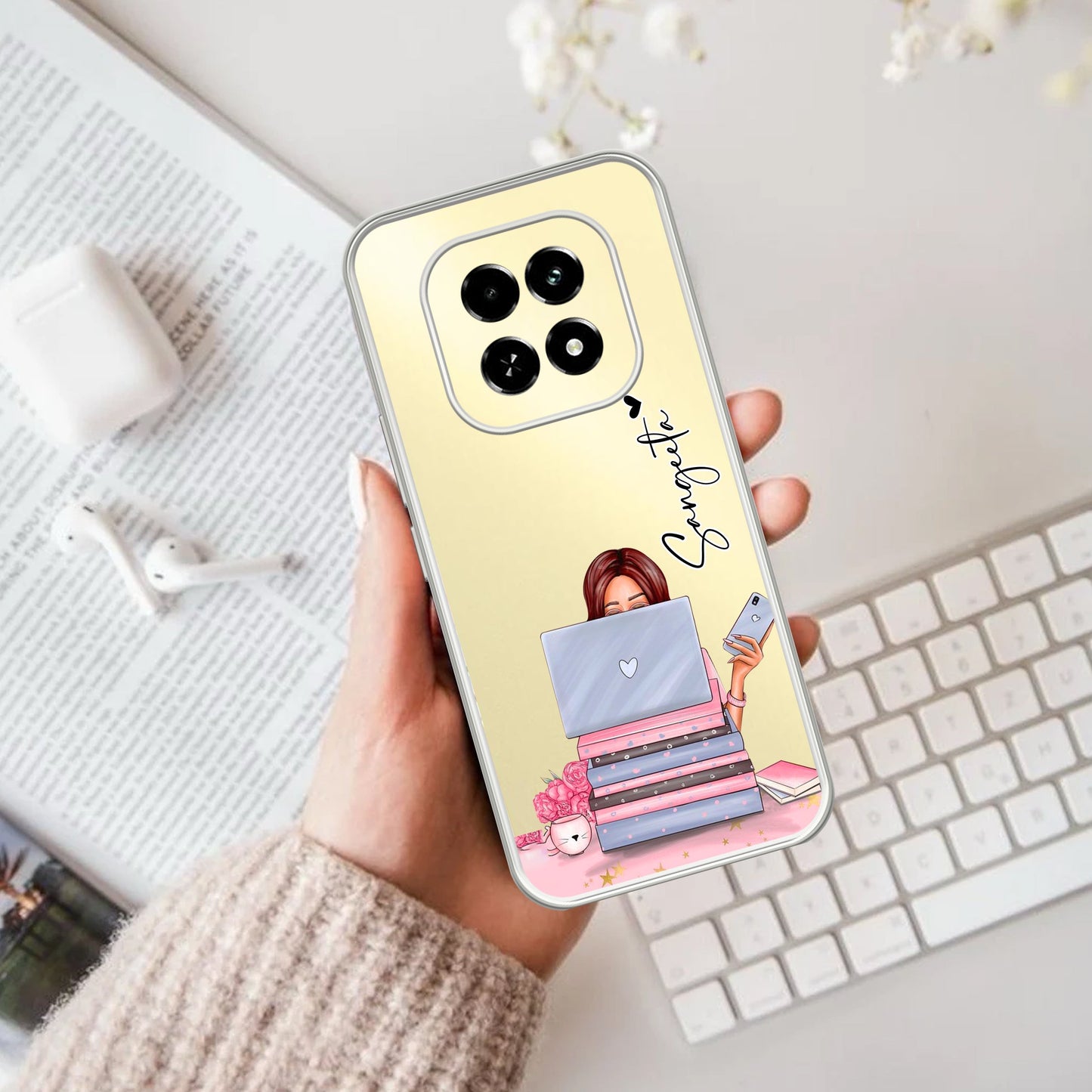 Lady Planner Customize Transparent Silicon Case For Oppo