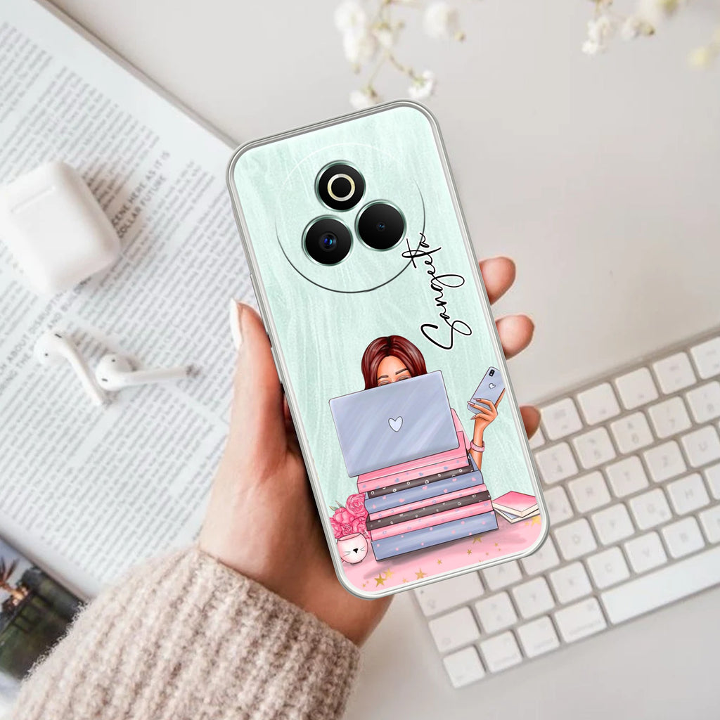 Lady Planner Customize Anti Yelllow Case For Realme P3 Pro 5G