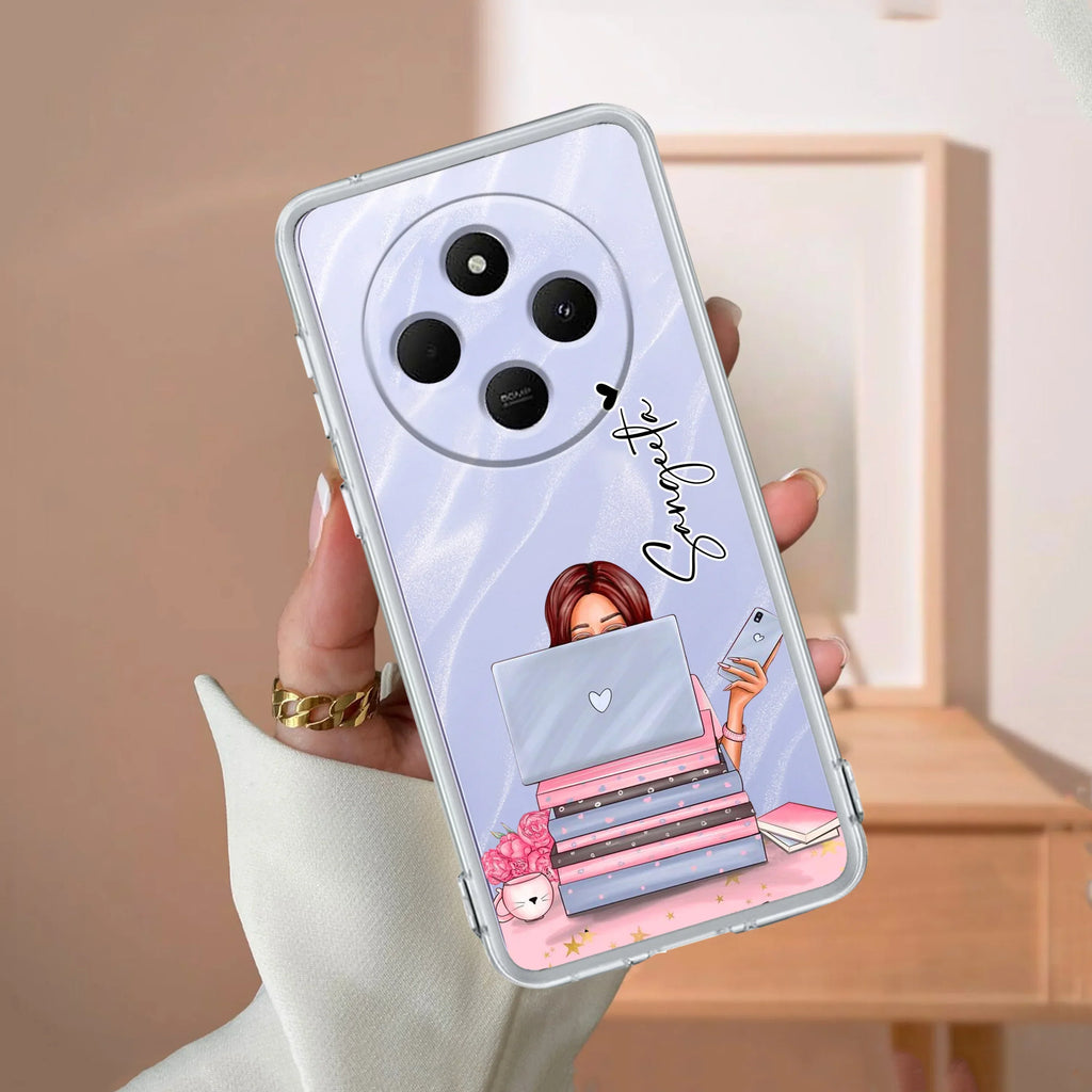 Lady Planner Customize Transparent Silicon Case For Redmi 14C 5G