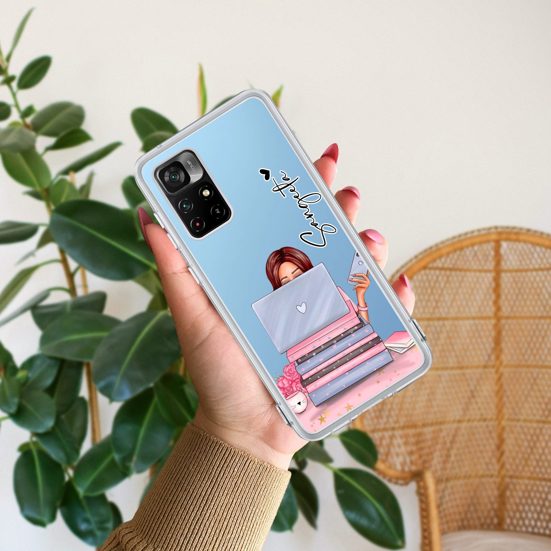 Lady Planner Customize Transparent Silicon Case For Mi 11i